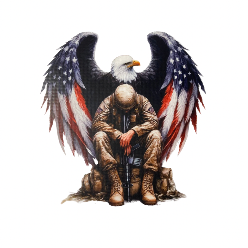 Soldier and Eagle #8 DTF Transfer