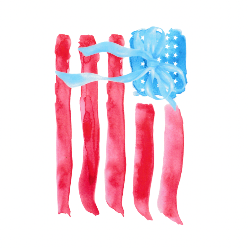 Watercolor Flag #15 DTF Transfer