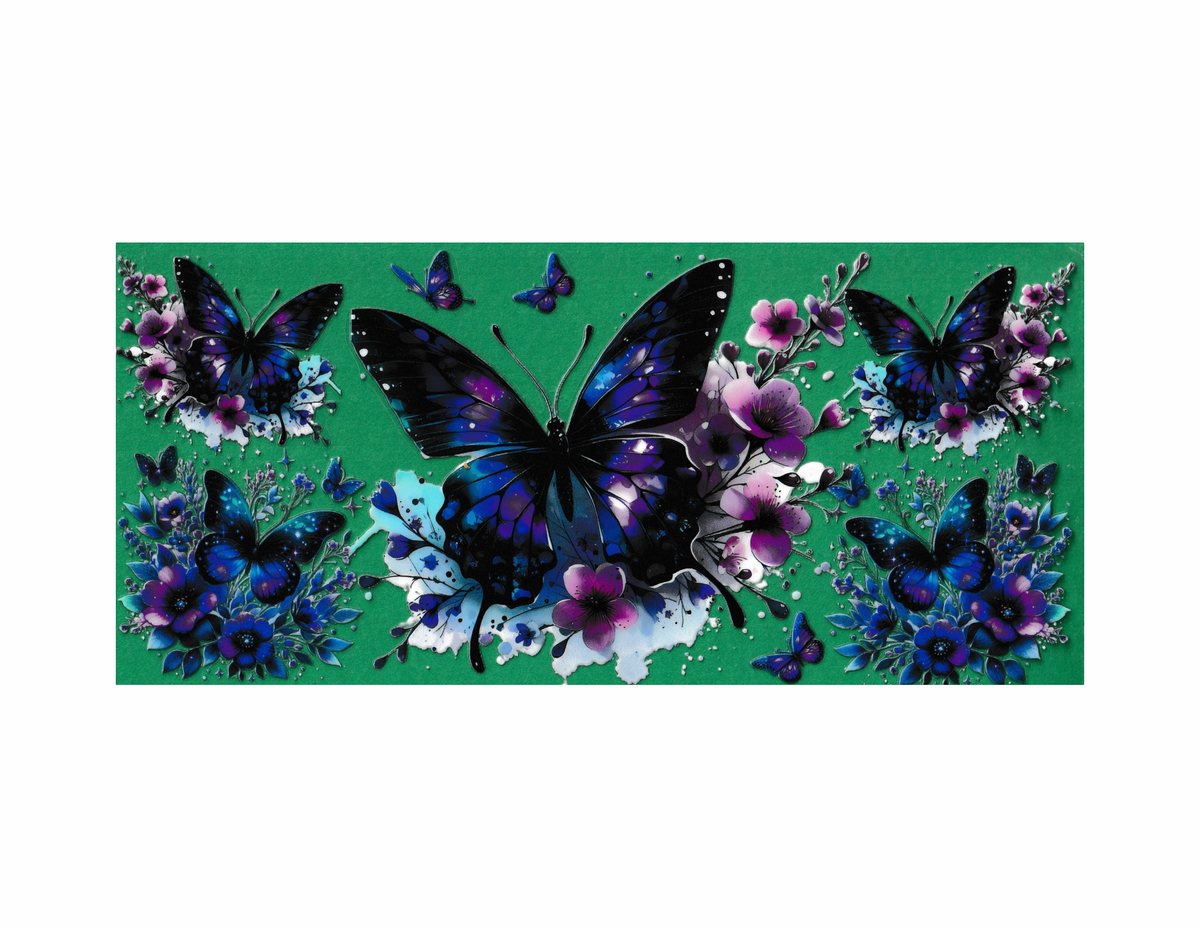 16oz Cup Wrap Butterfly