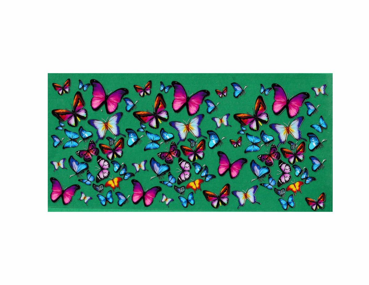 16oz Cup Wrap Lots of Butterflies