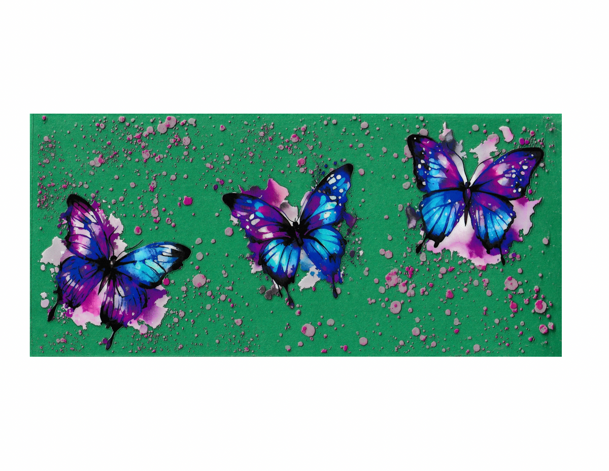 16oz Cup Wrap Butterflies