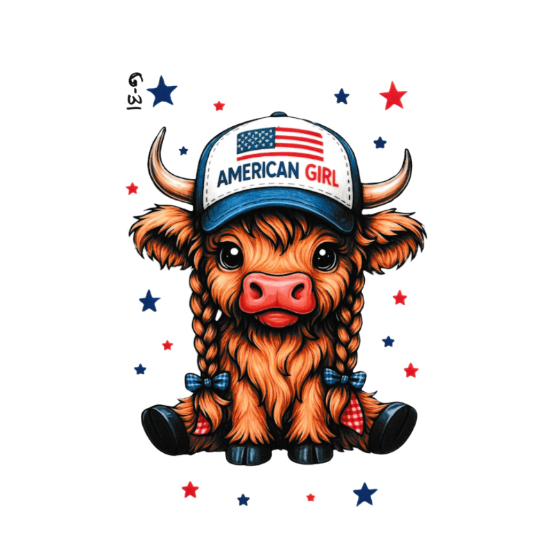 Youth Cow #31 DTF Transfers