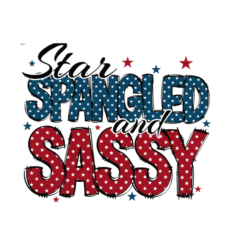 Star Spangled Sassy #35 DTF Transfers