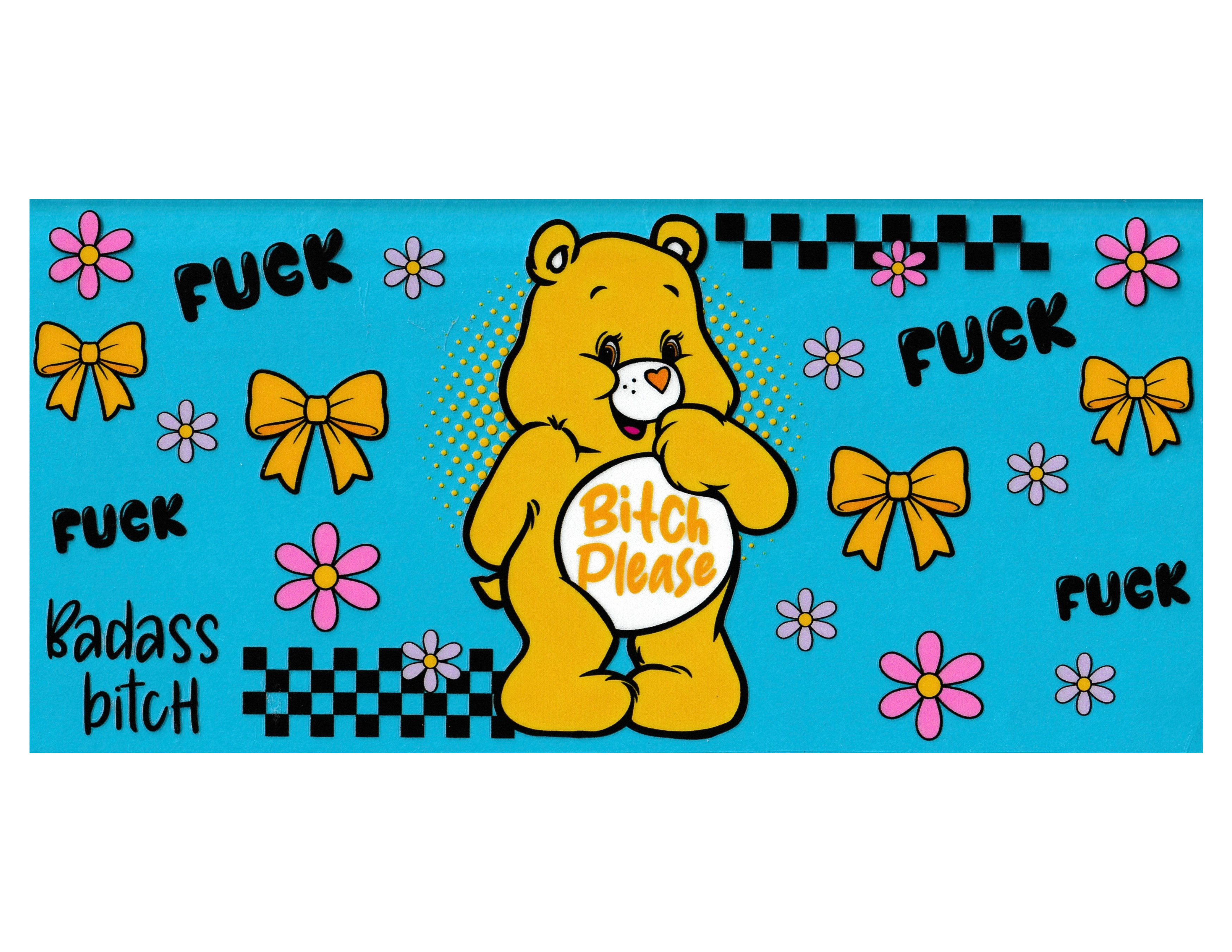 16oz Cup Wrap Swear Bear