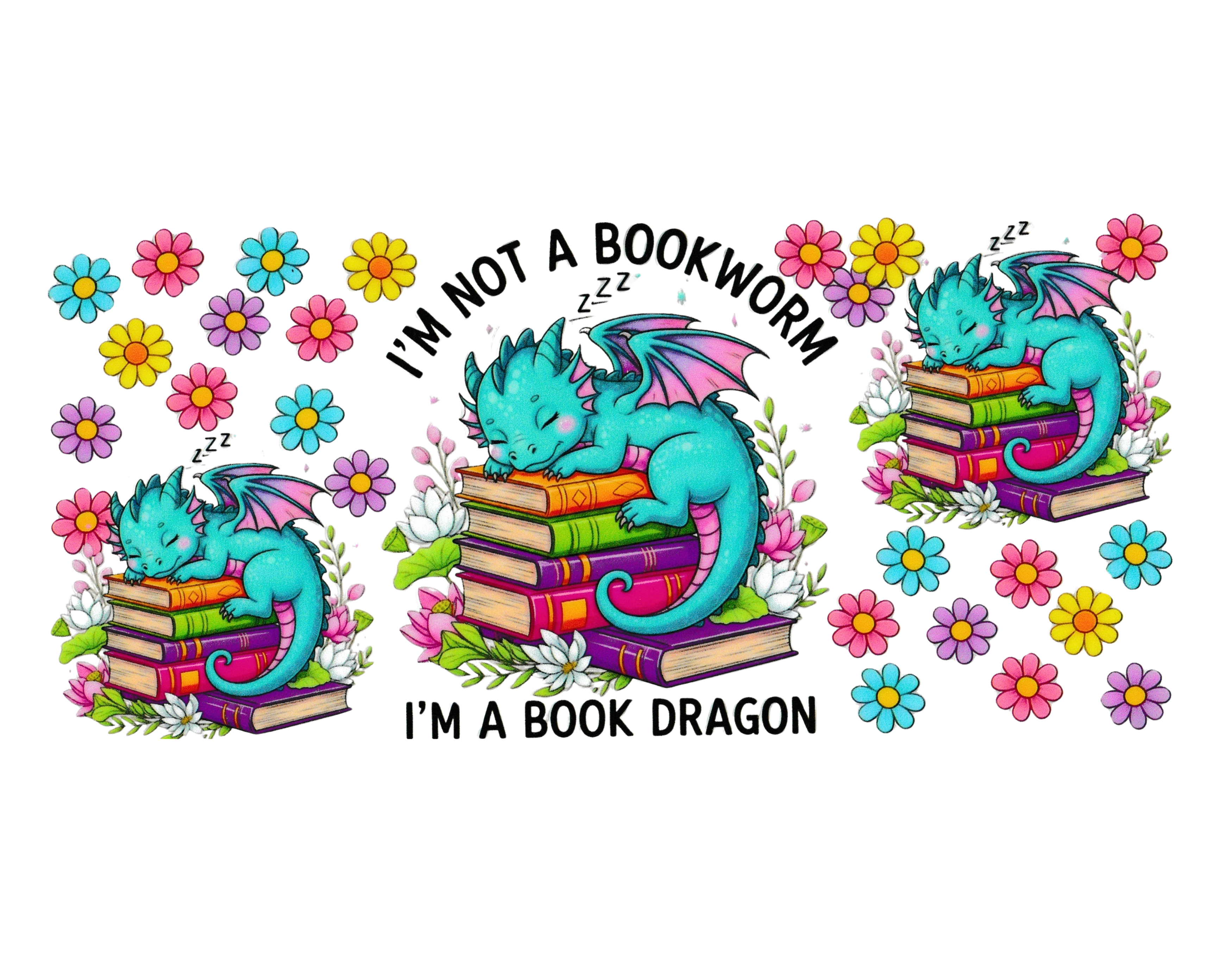 16oz Cup Wrap Bookworm