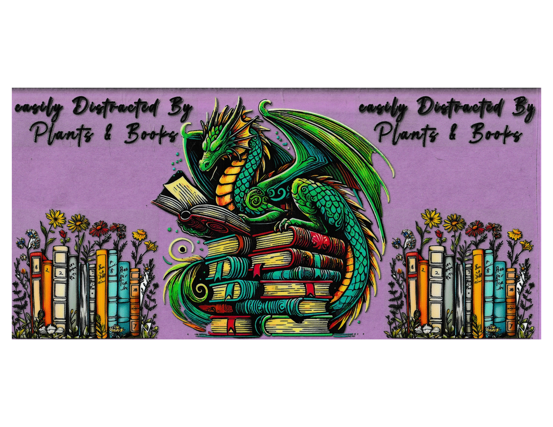 16oz Cup Wrap Plants and Books