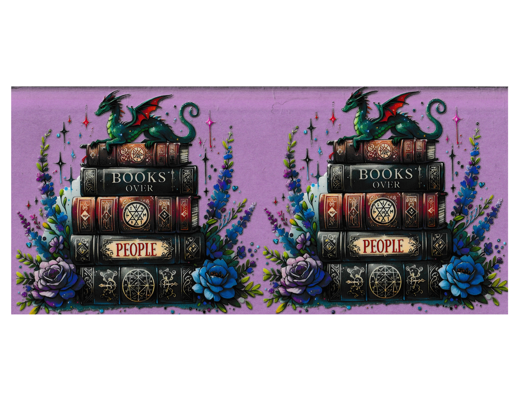 16oz Cup Wrap Books over People