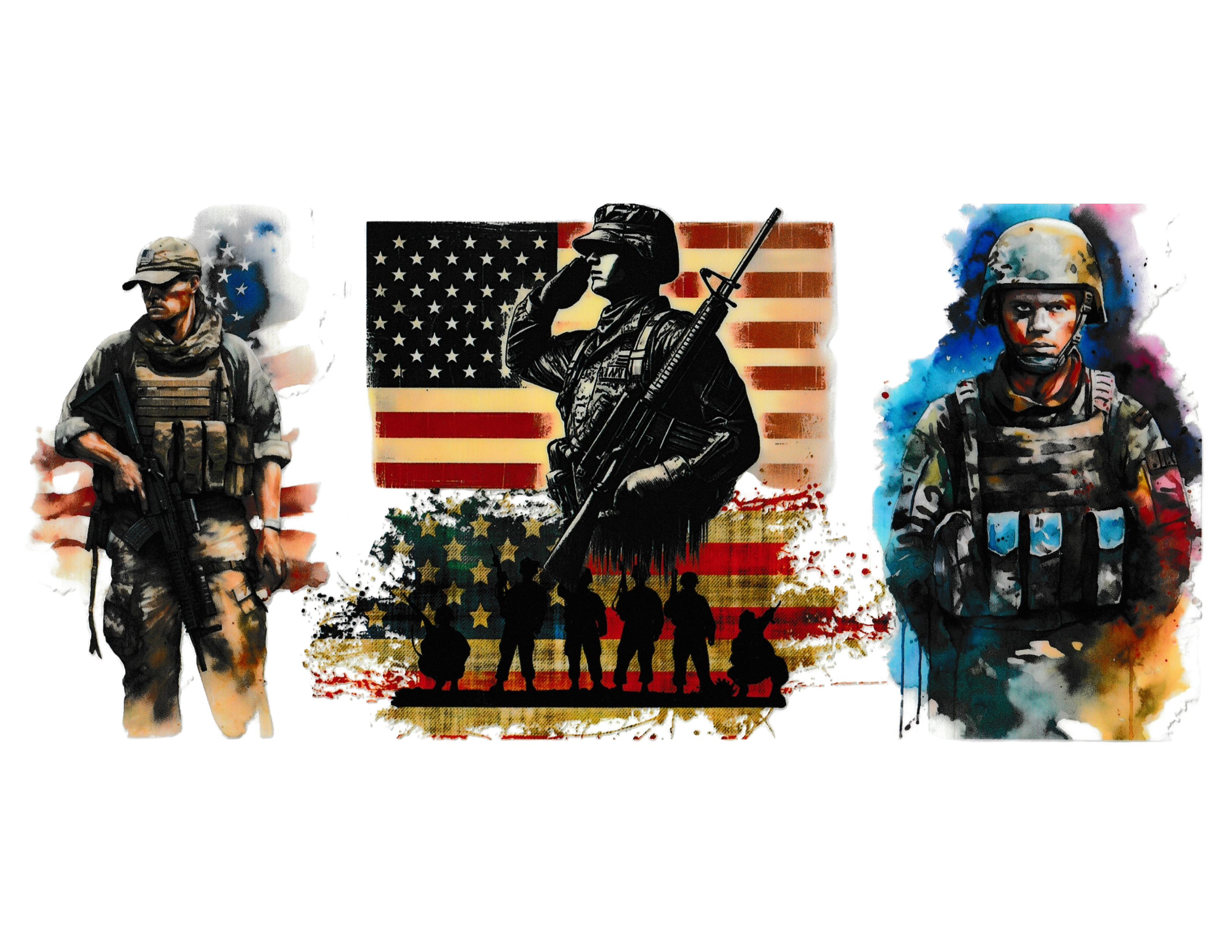 16oz Cup Wrap Military