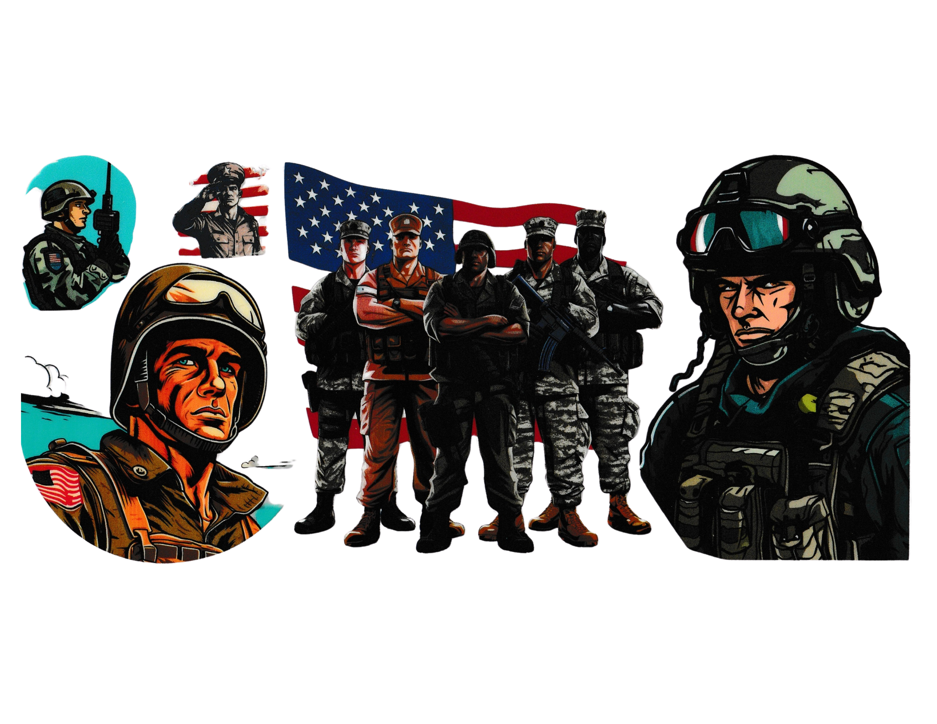 16oz Cup Wrap Military