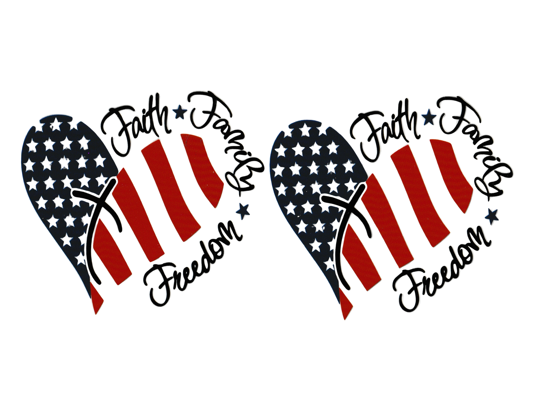 16oz Cup Wrap Faith Family Freedom