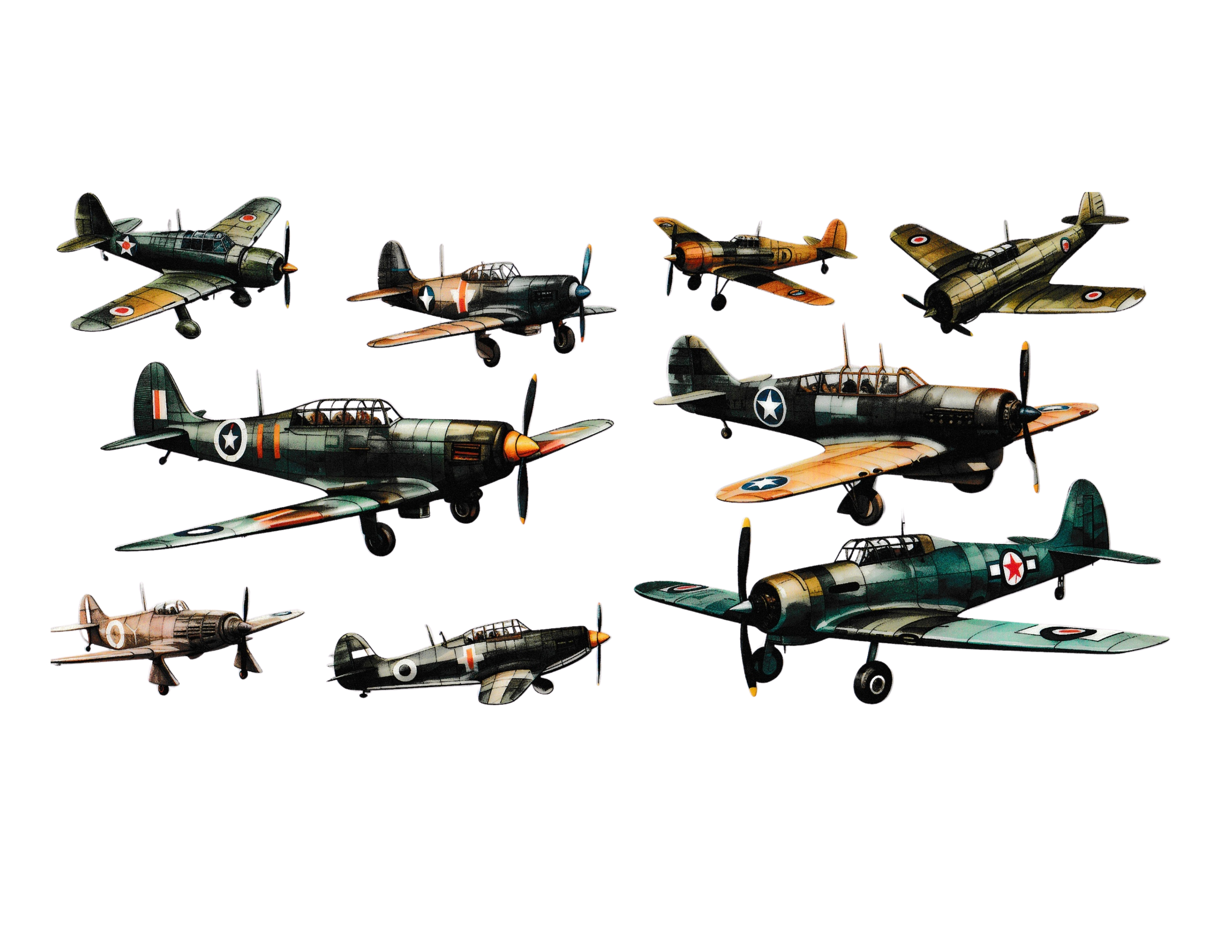 16oz Cup Wrap Military Planes