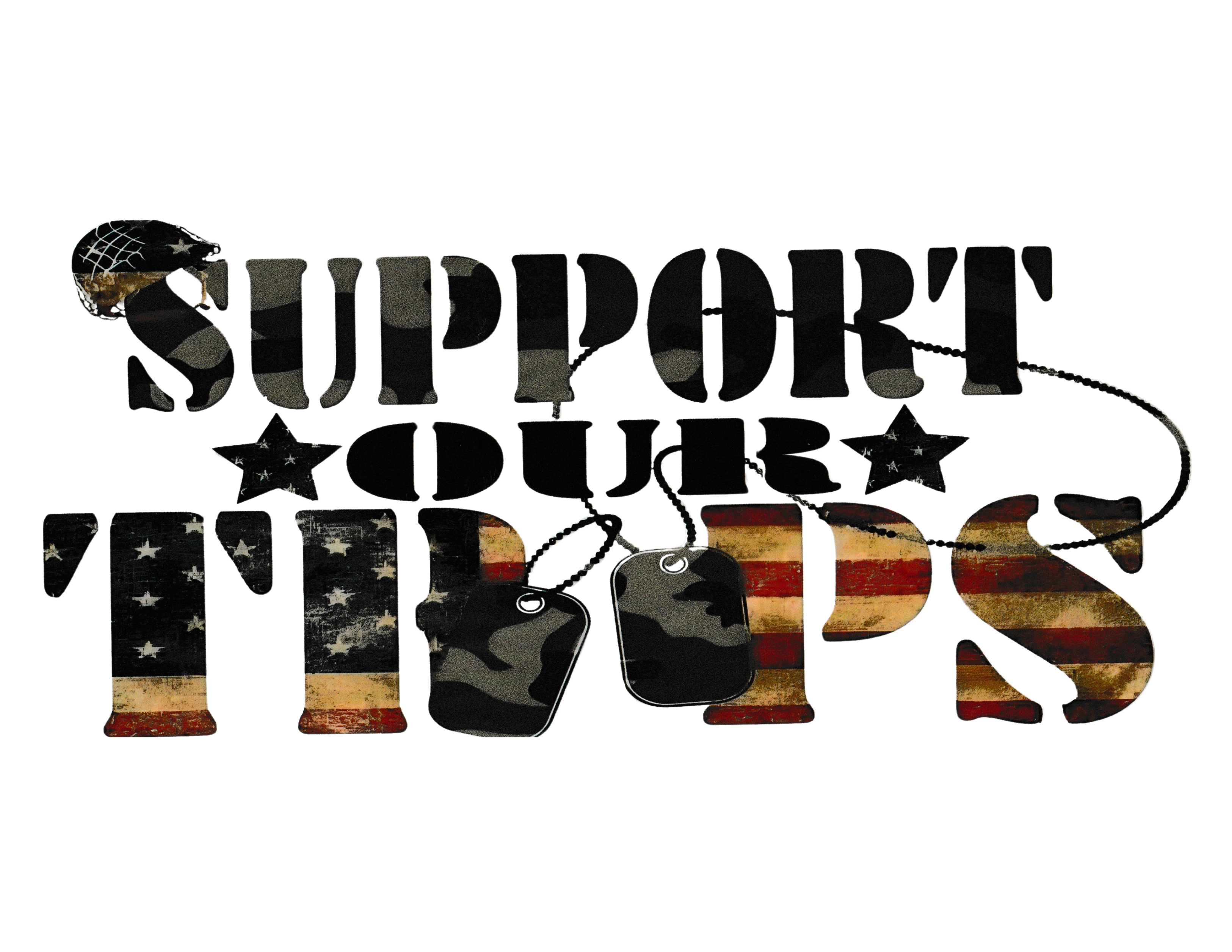 16oz Cup Wrap Support Our Troops