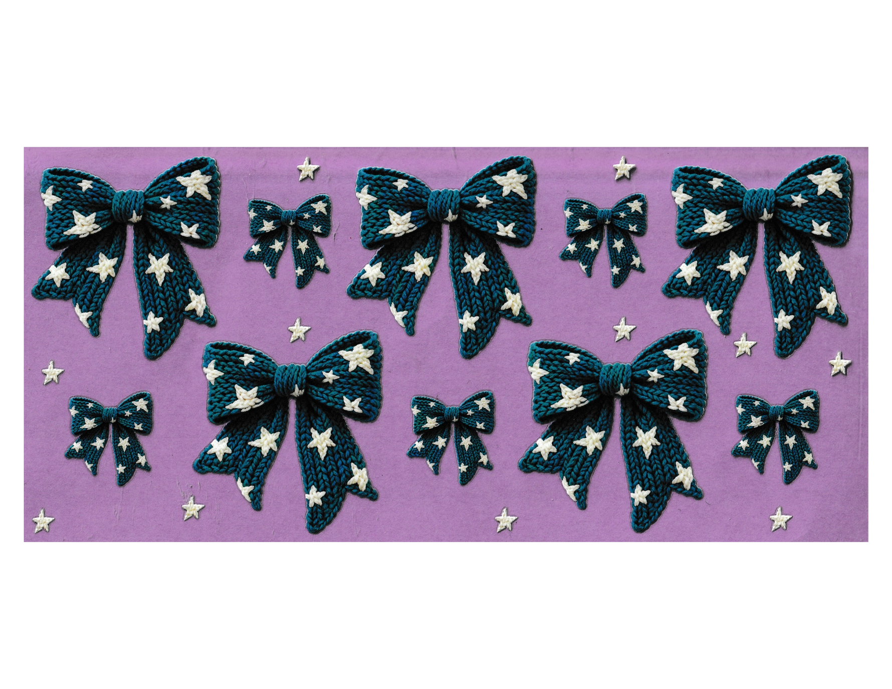 16oz Cup Wrap Star Bows