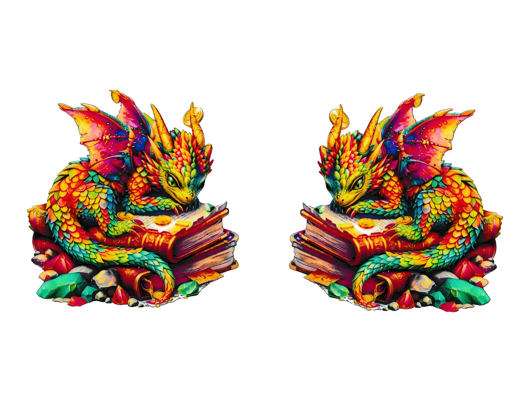 16oz Cup Wrap Book Dragon