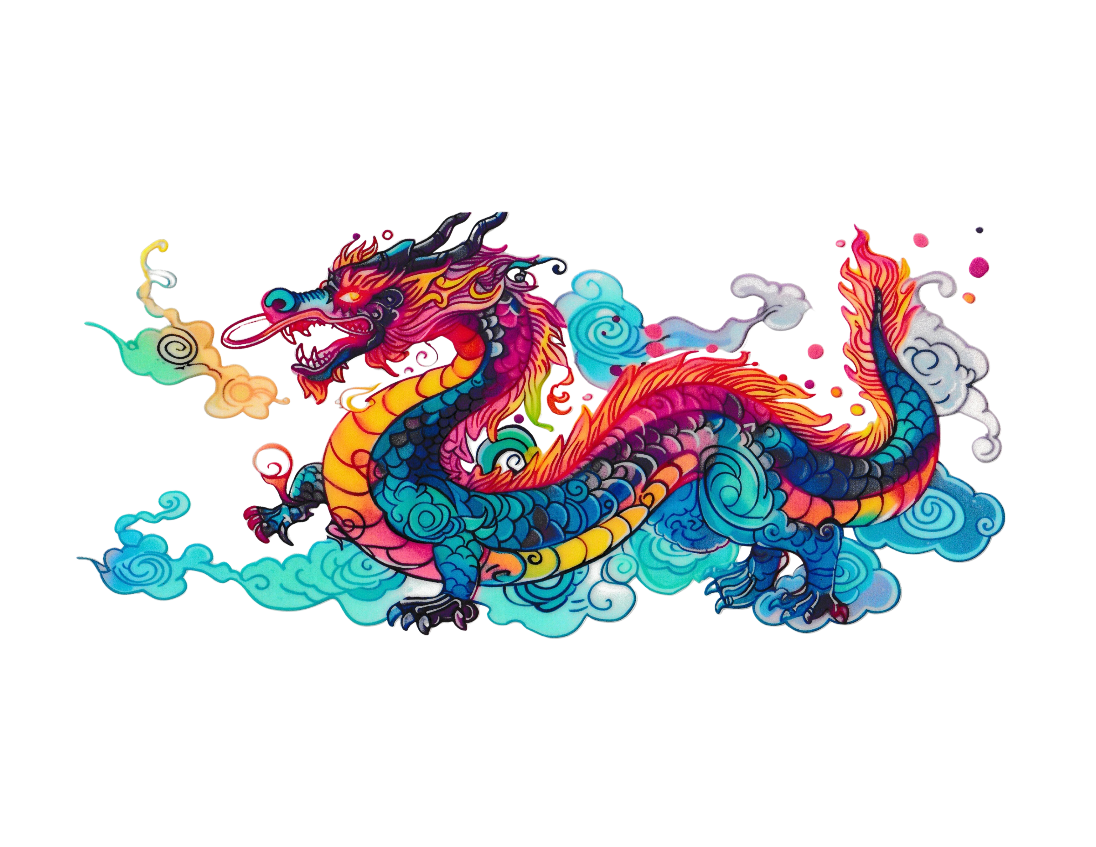 16oz Cup Wrap Dragon