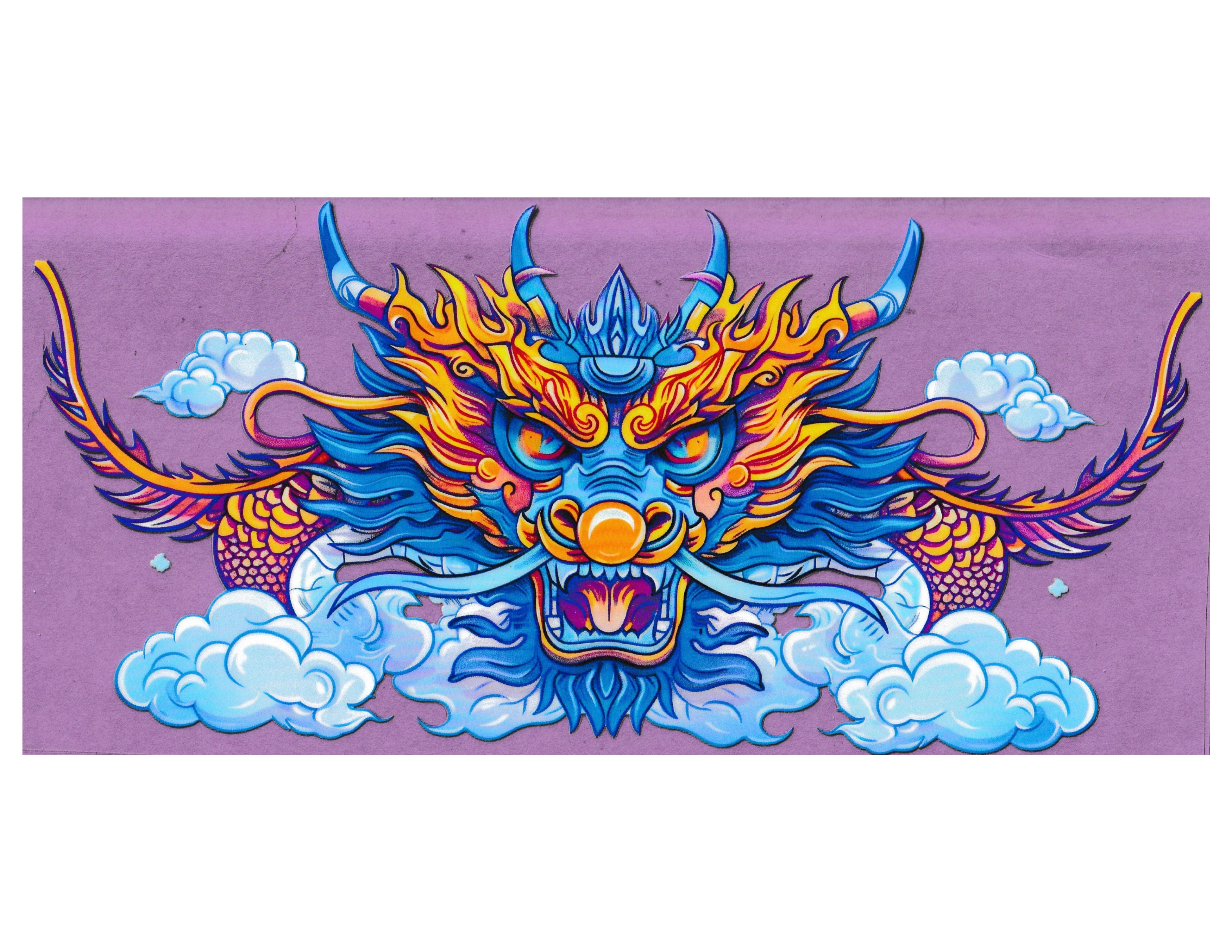 16oz Cup Wrap Dragon Head