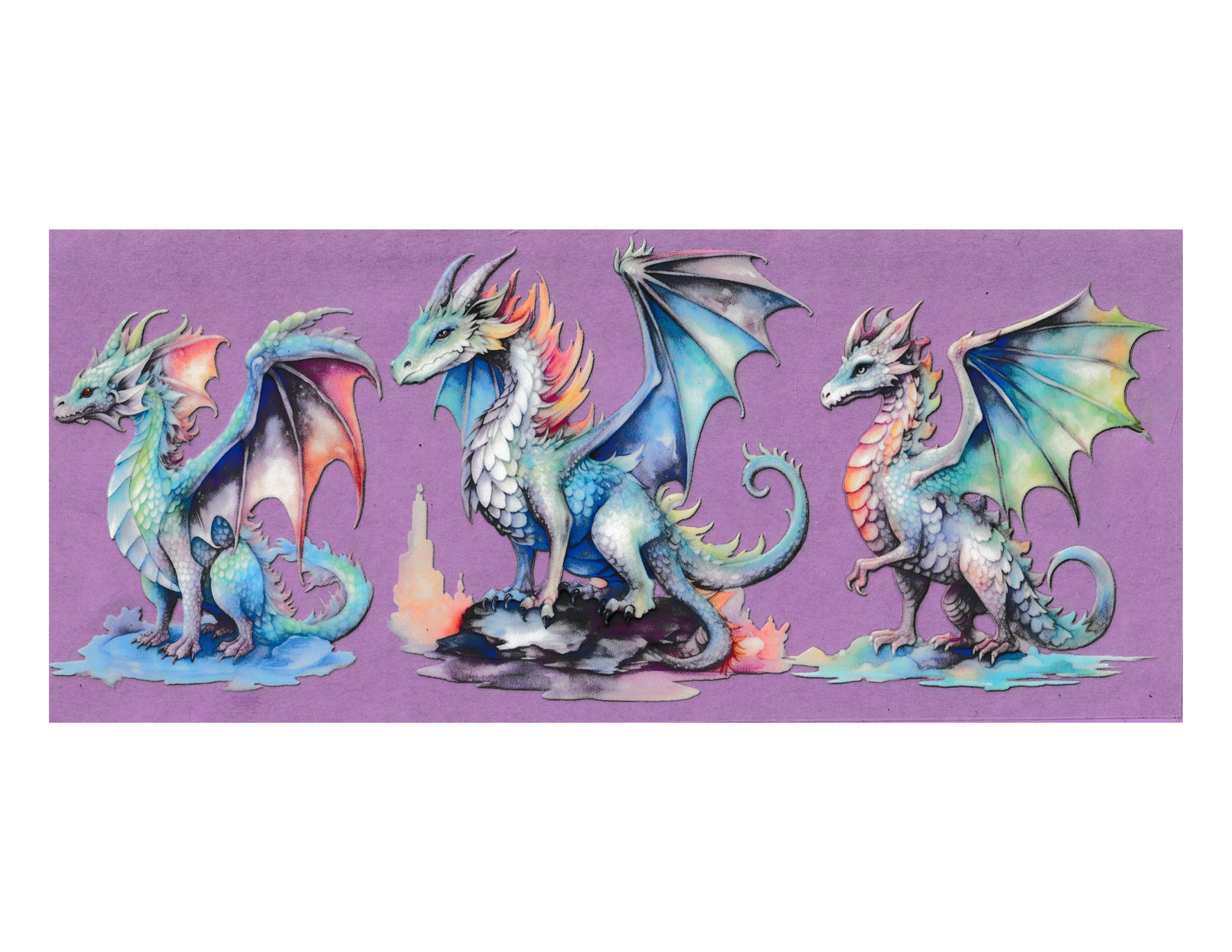 16oz Cup Wrap Dragon