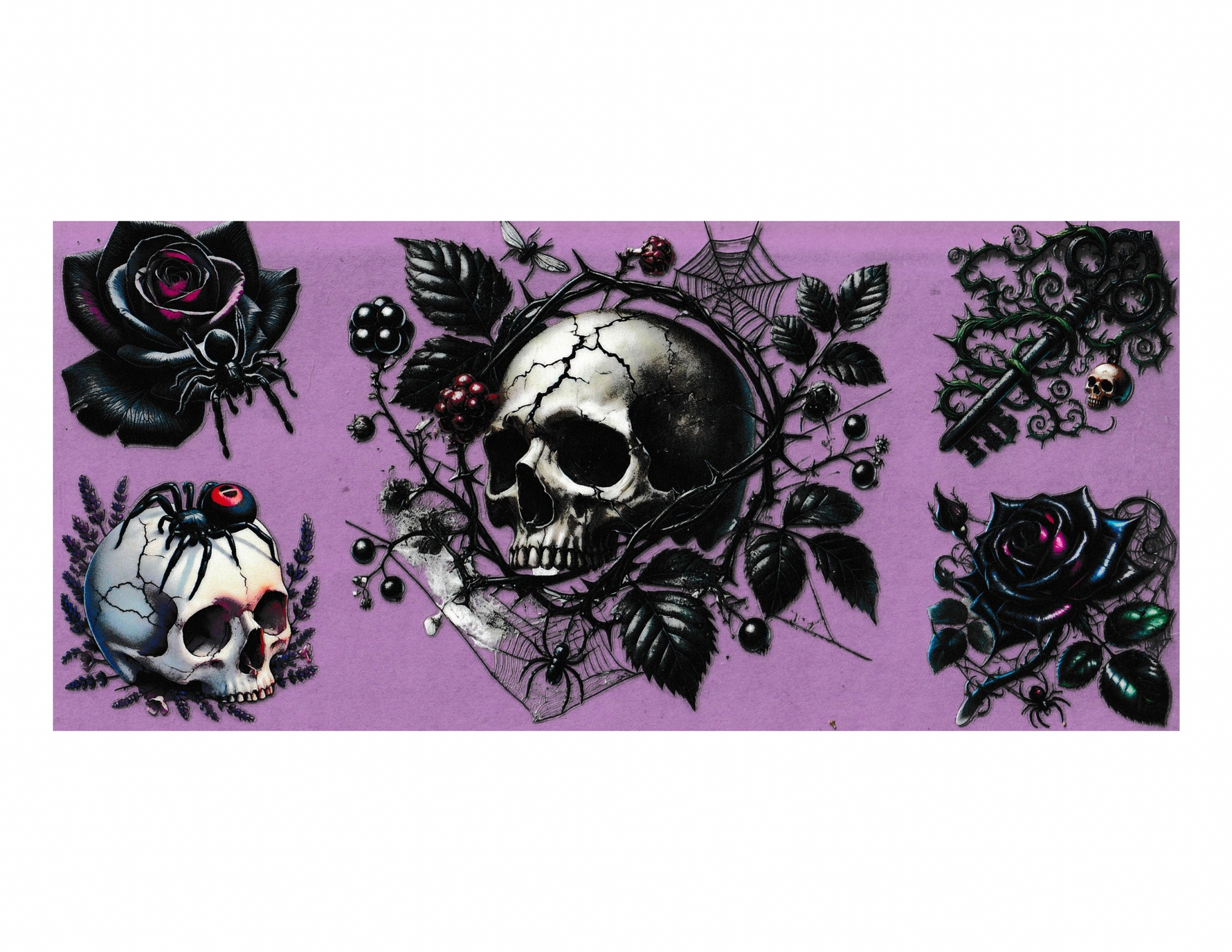 16oz Cup Wrap Skull