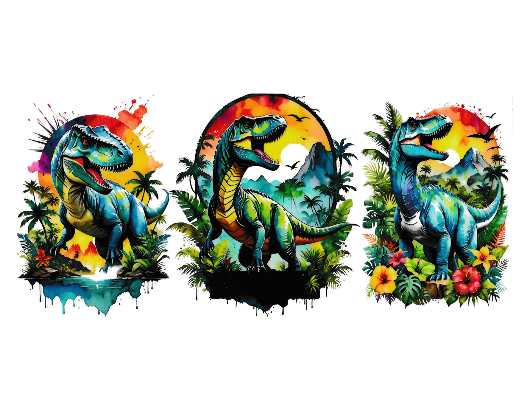 16oz Cup Wrap Dinosaur