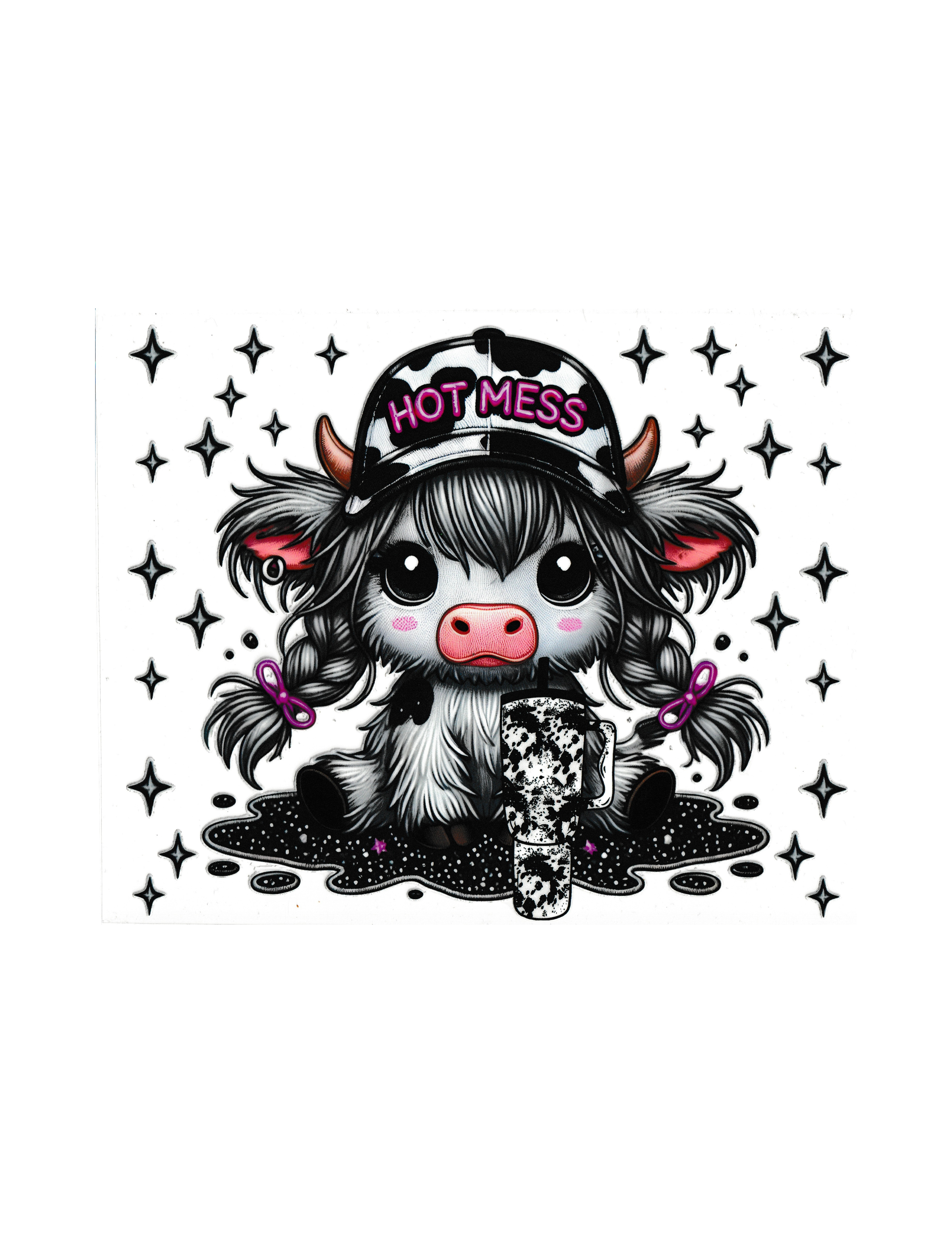 20oz Cow Cup Wrap #17