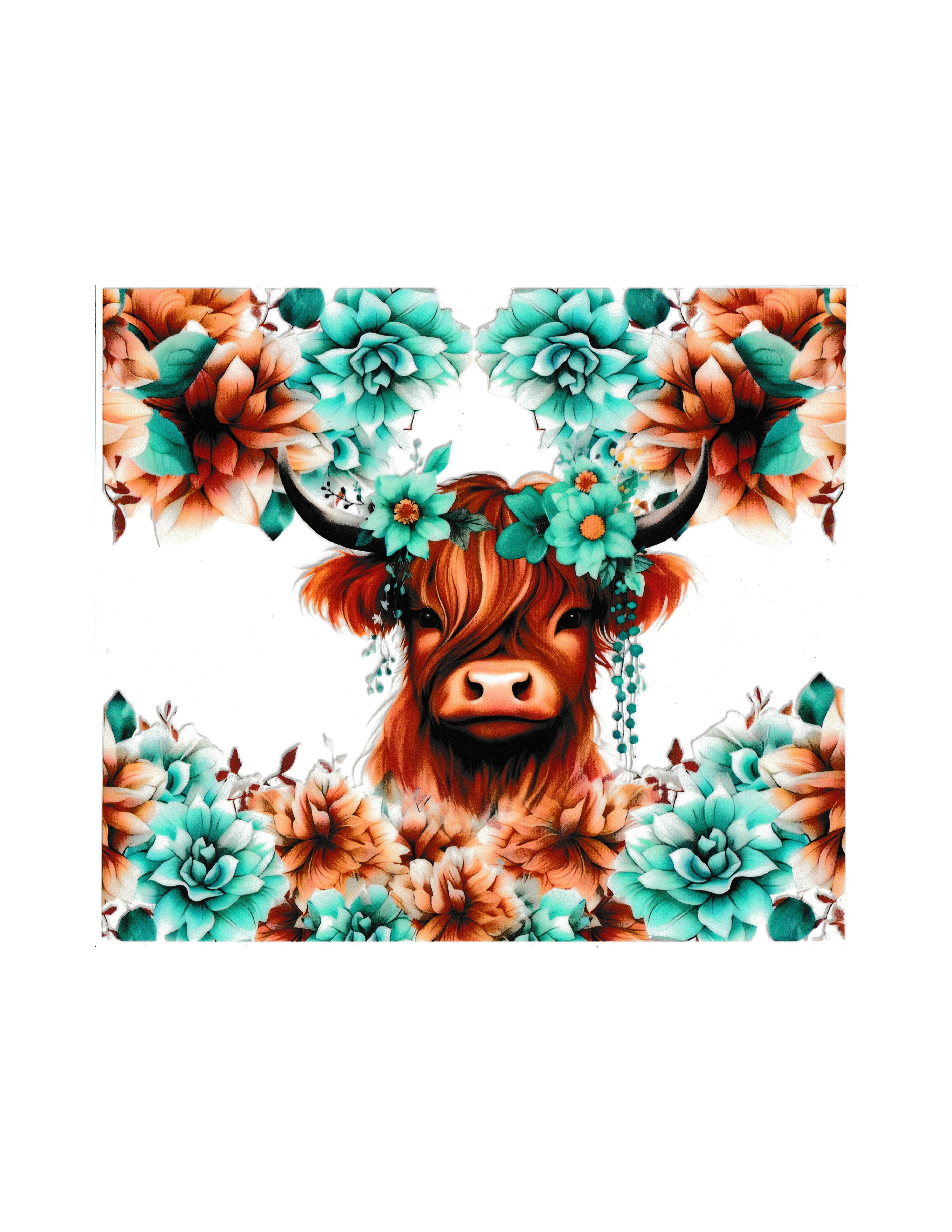 20oz Cow Cup Wrap #24
