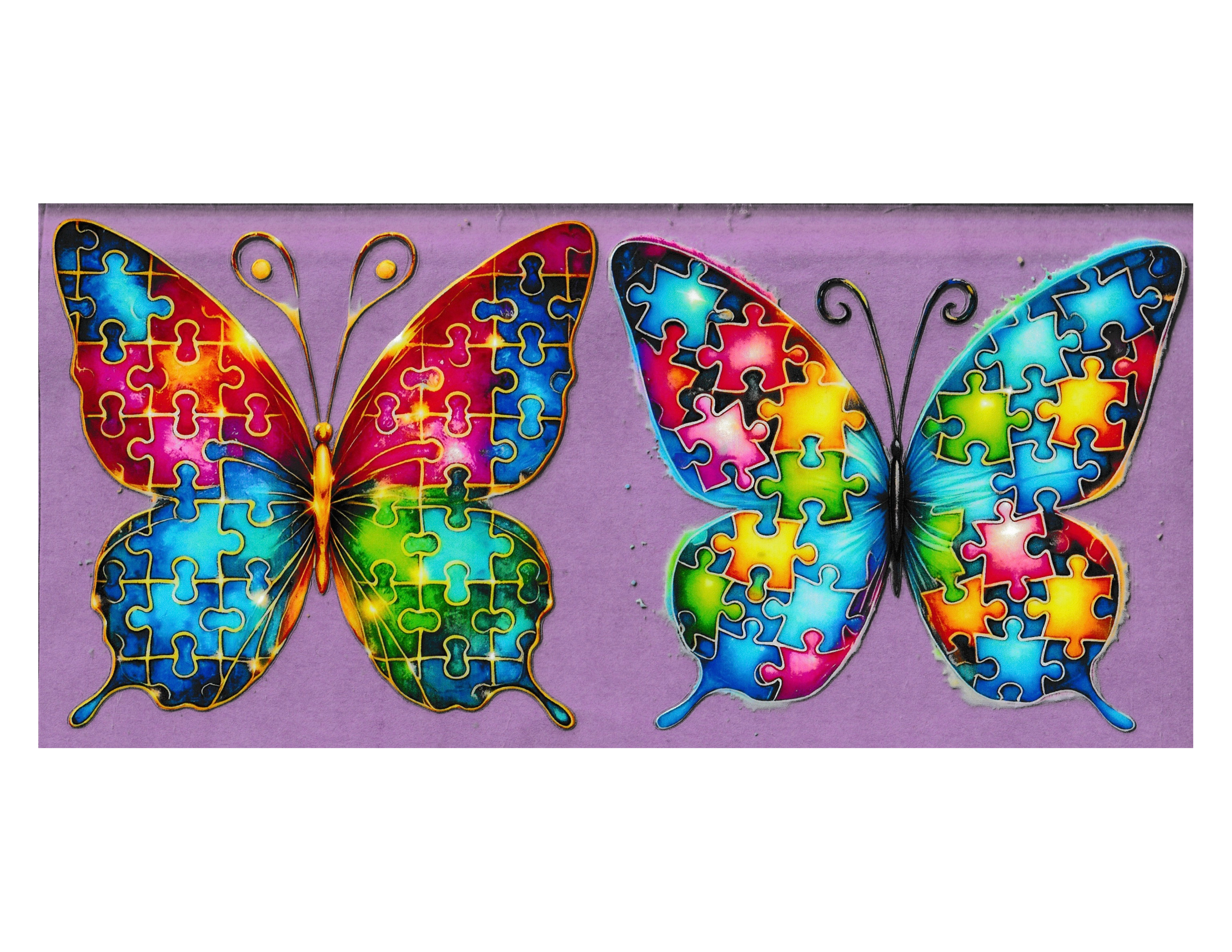 16oz Cup Wrap Puzzle Butterfly