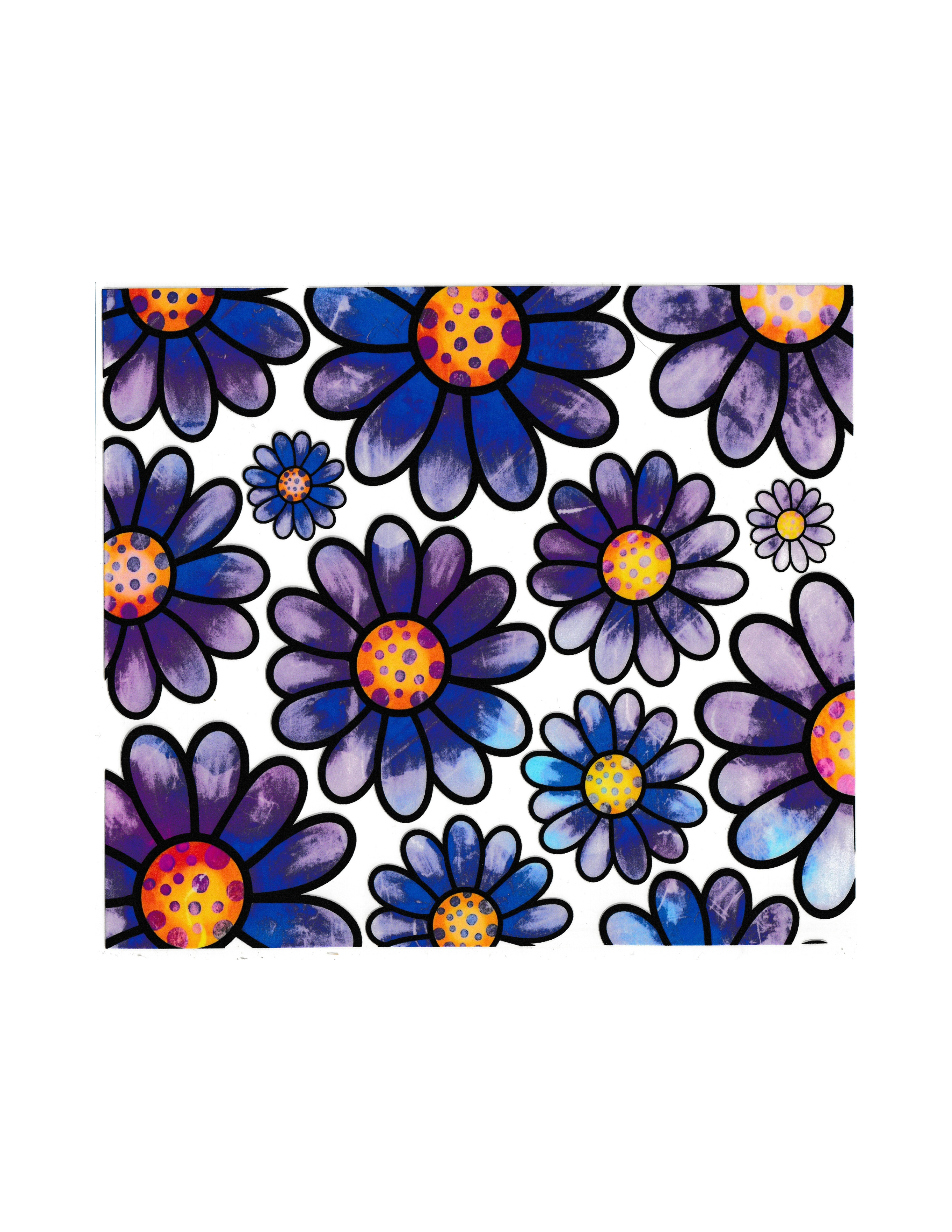 20oz Cup Wrap Flowers #4
