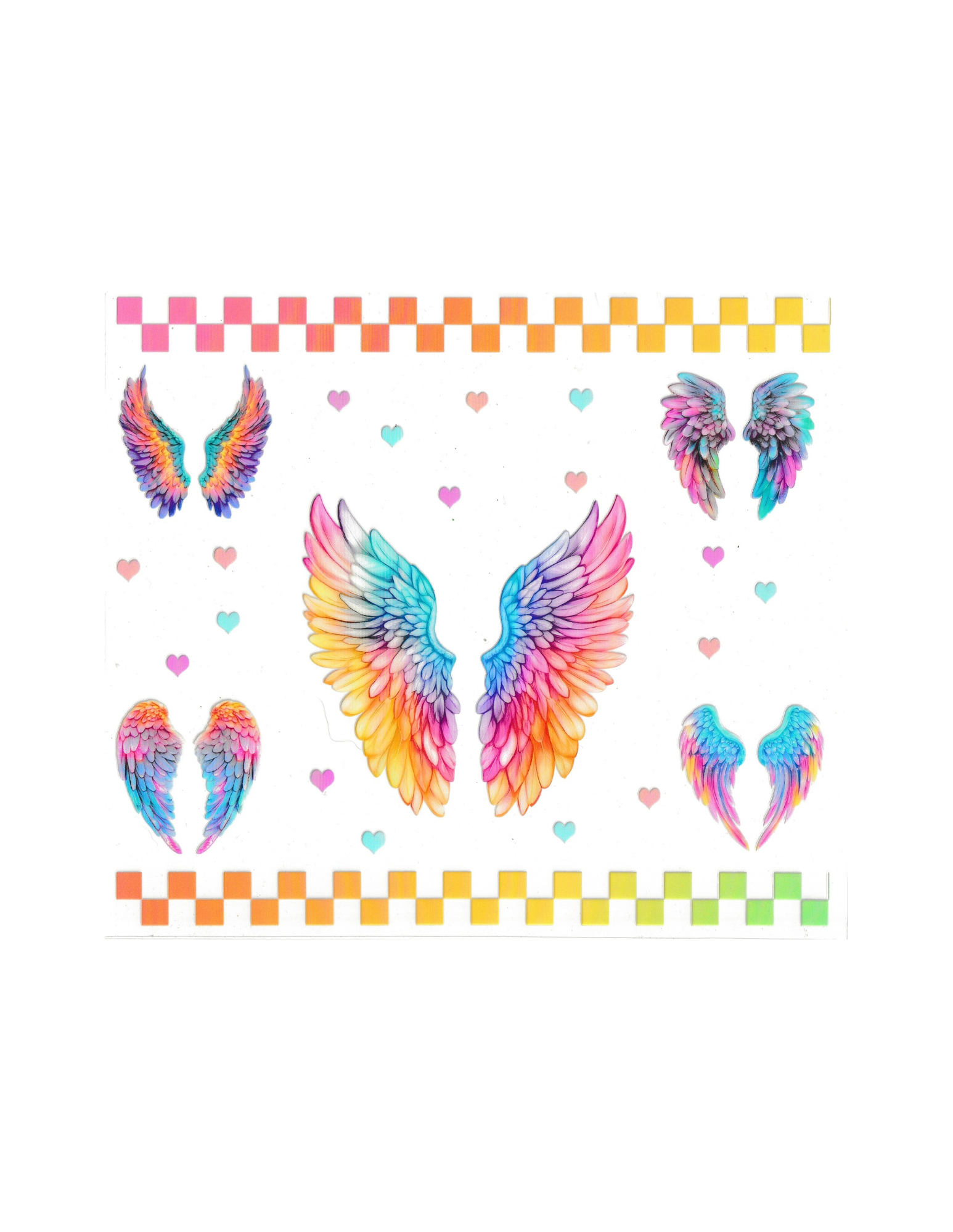 20oz Cup Wrap Angel Wings #1