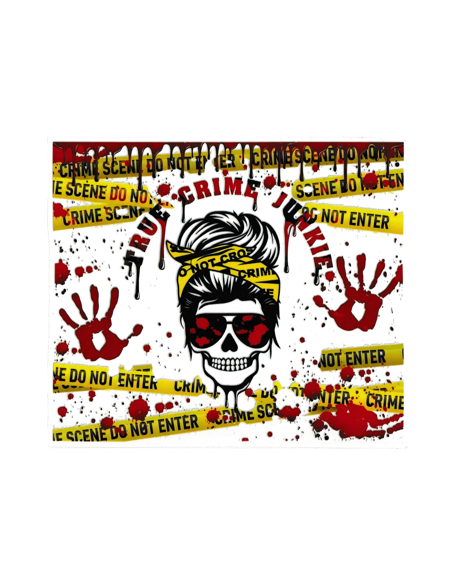 20oz Cup Wrap True Crime #1