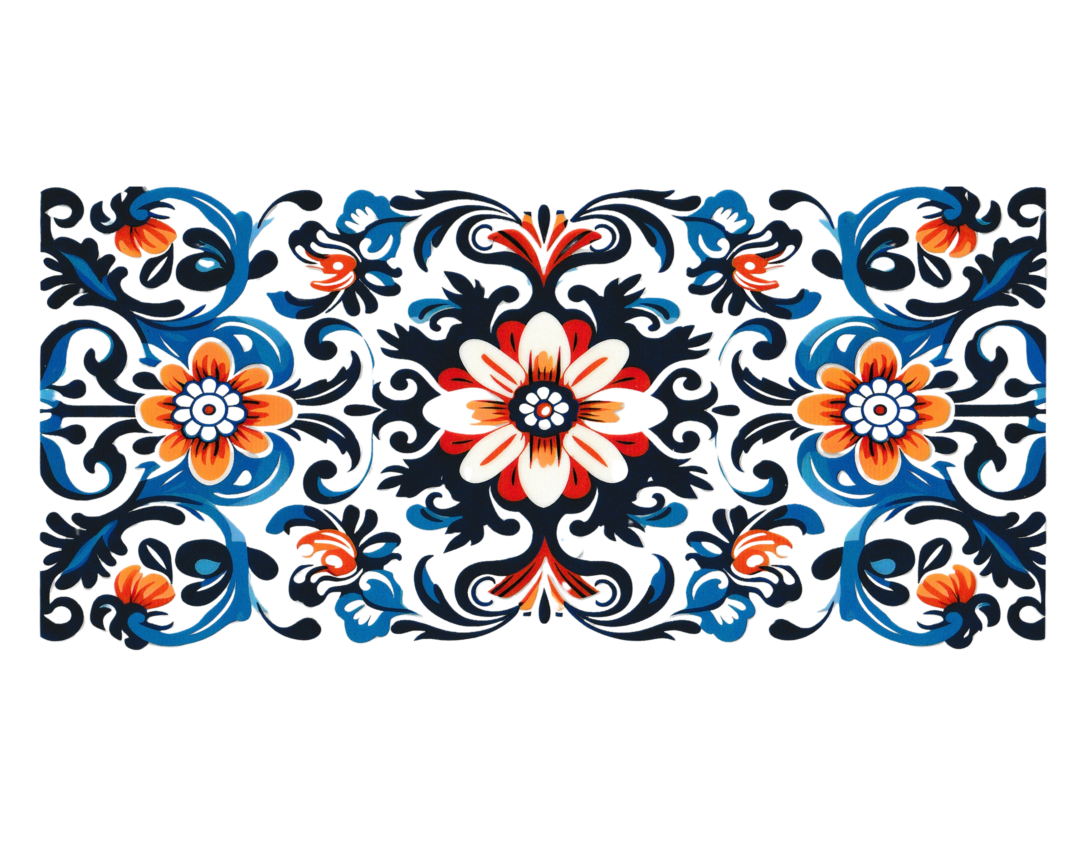 16oz Cup Wrap Floral Design