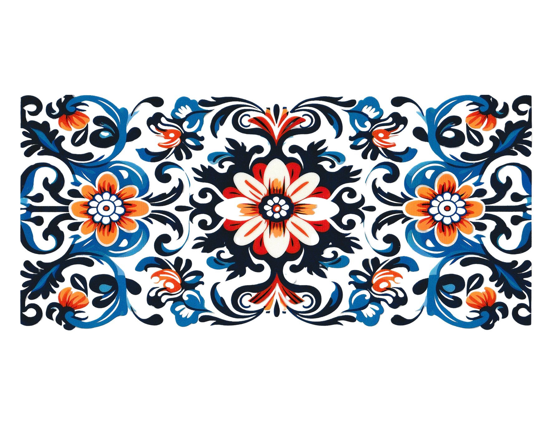 16oz Cup Wrap Floral Design