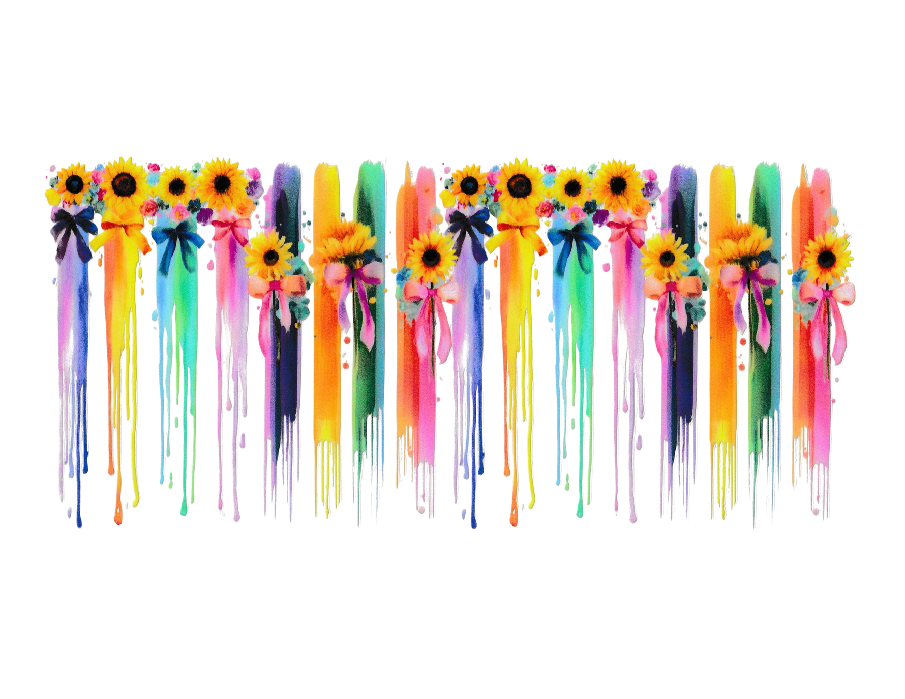 16oz Cup Wrap Sunflowers