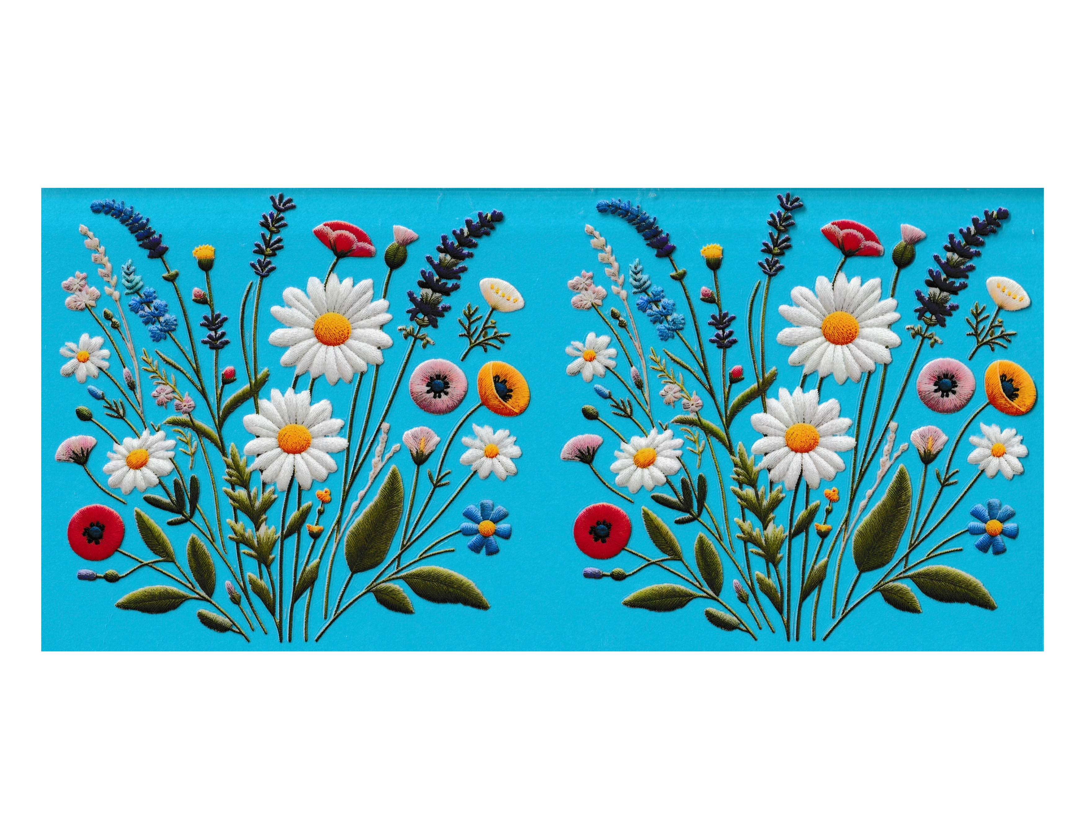 16oz Cup Wrap Wildflowers