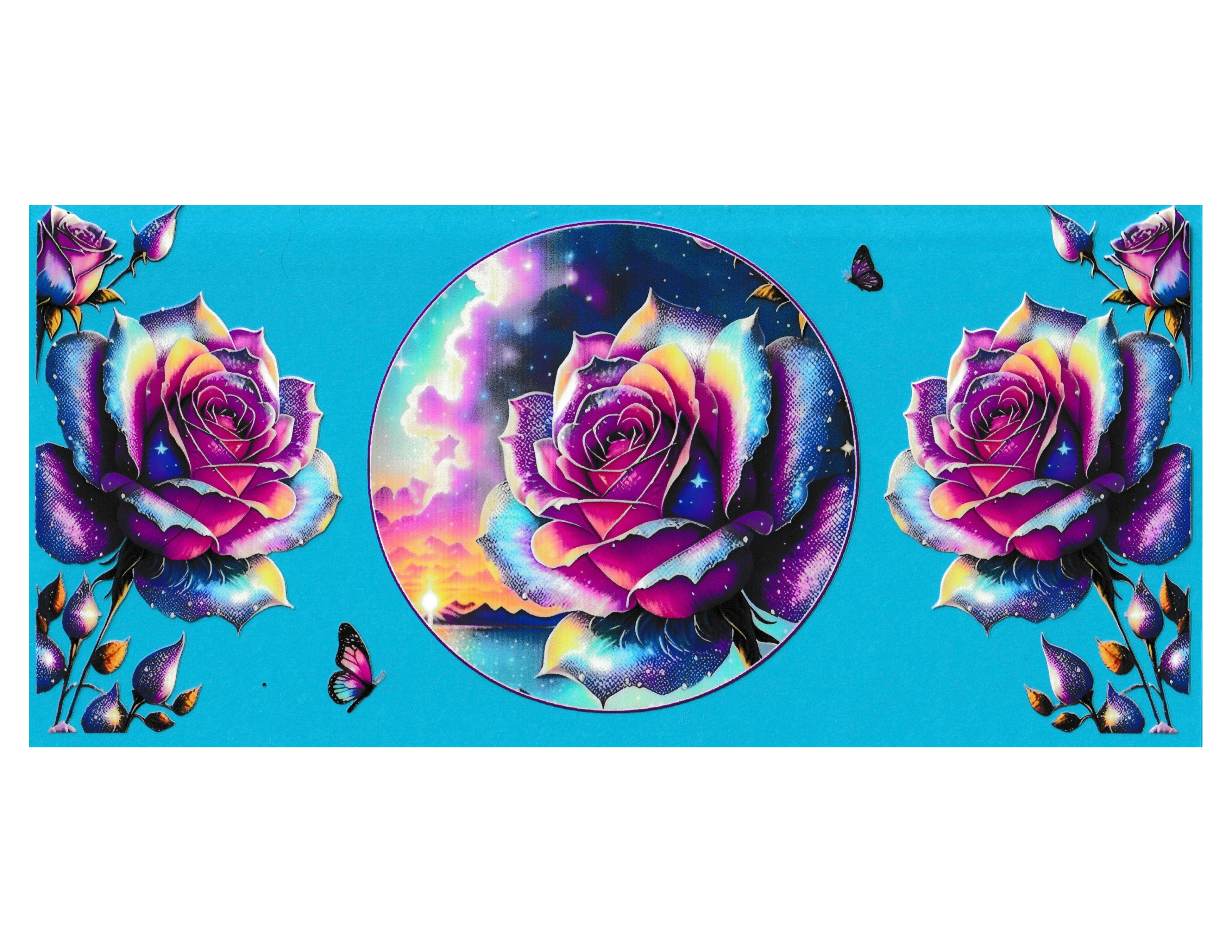 16oz Cup Wrap Roses