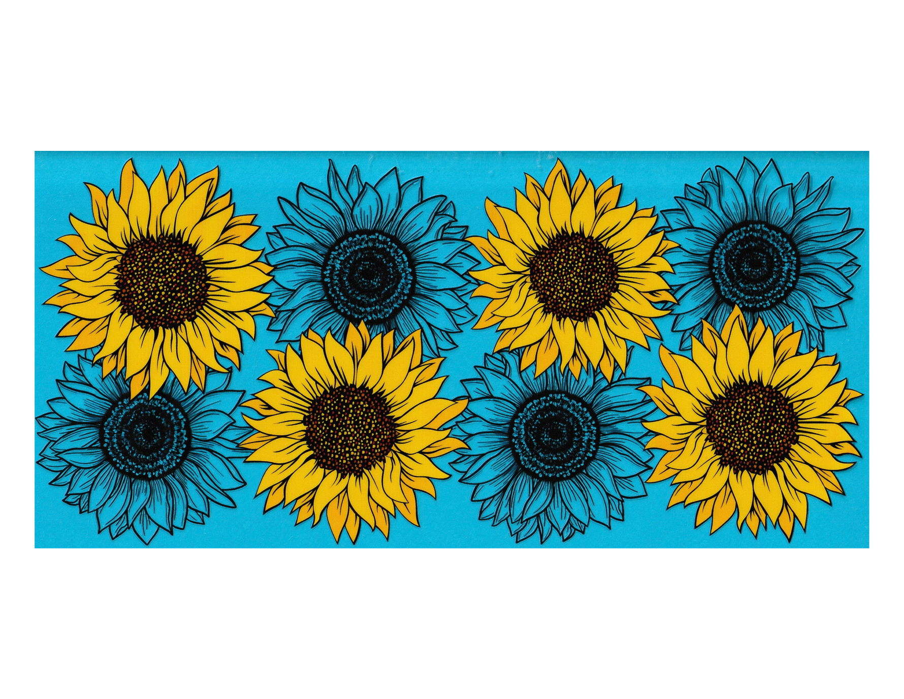 16oz Cup Wrap Sunflower