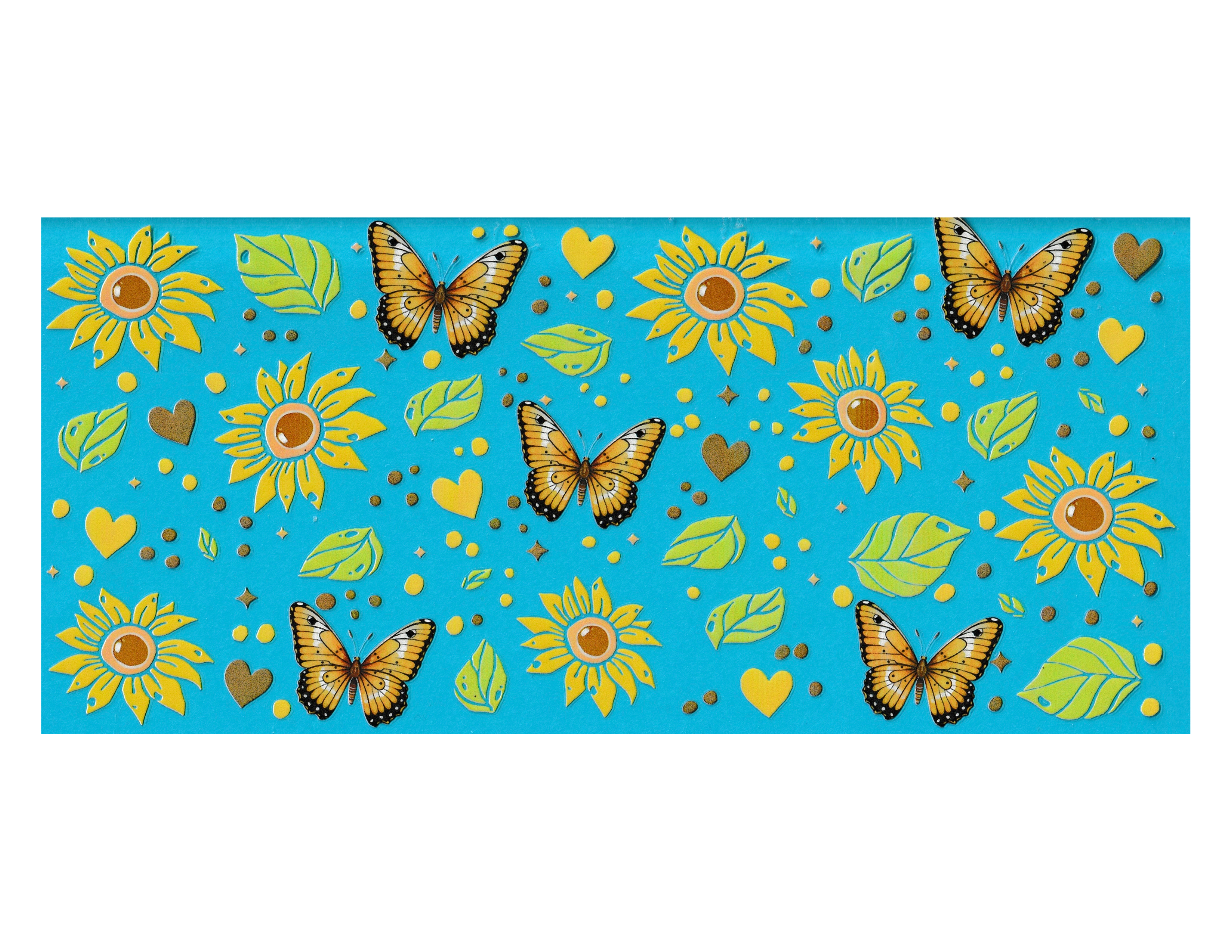 16oz Cup Wrap Sunflower