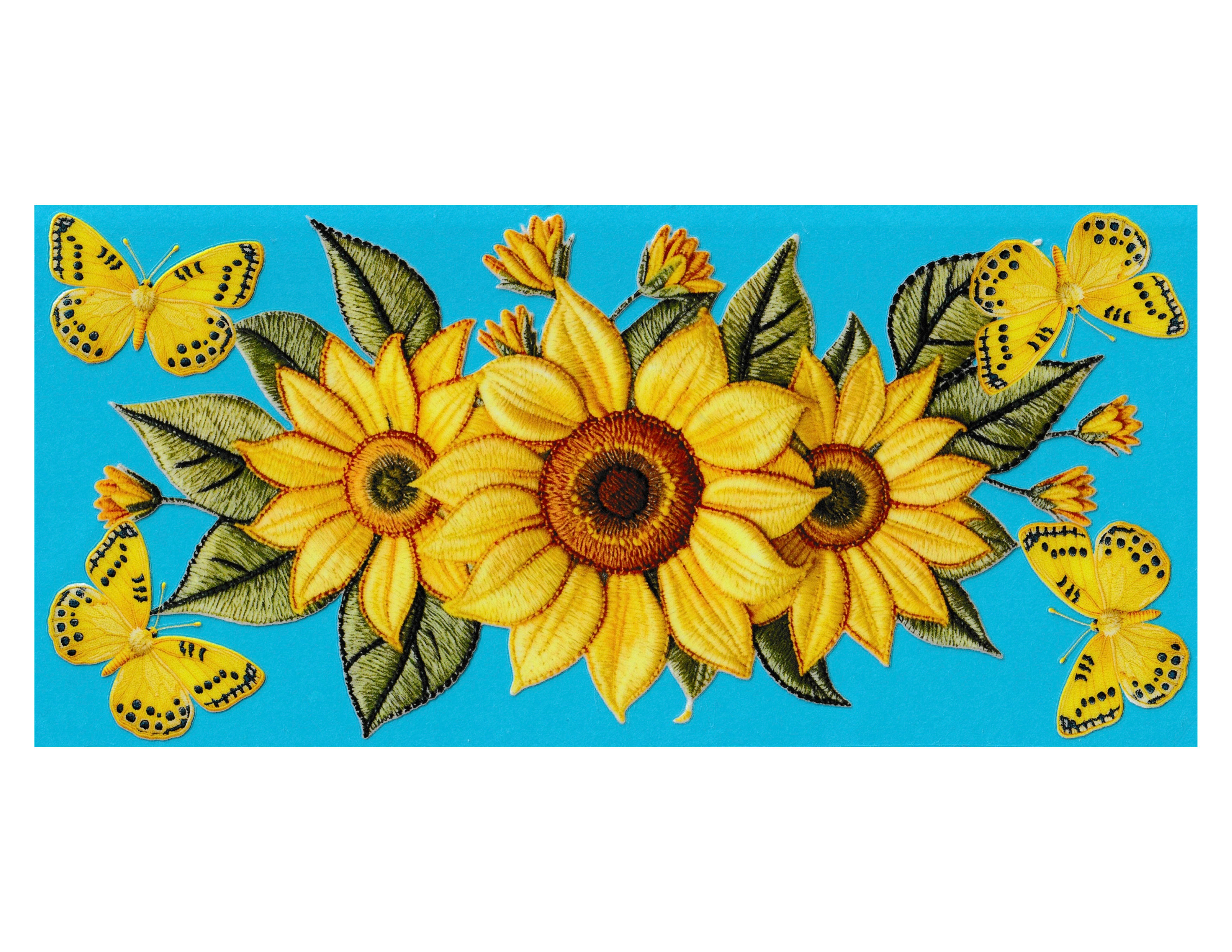 16oz Cup Wrap Sunflower