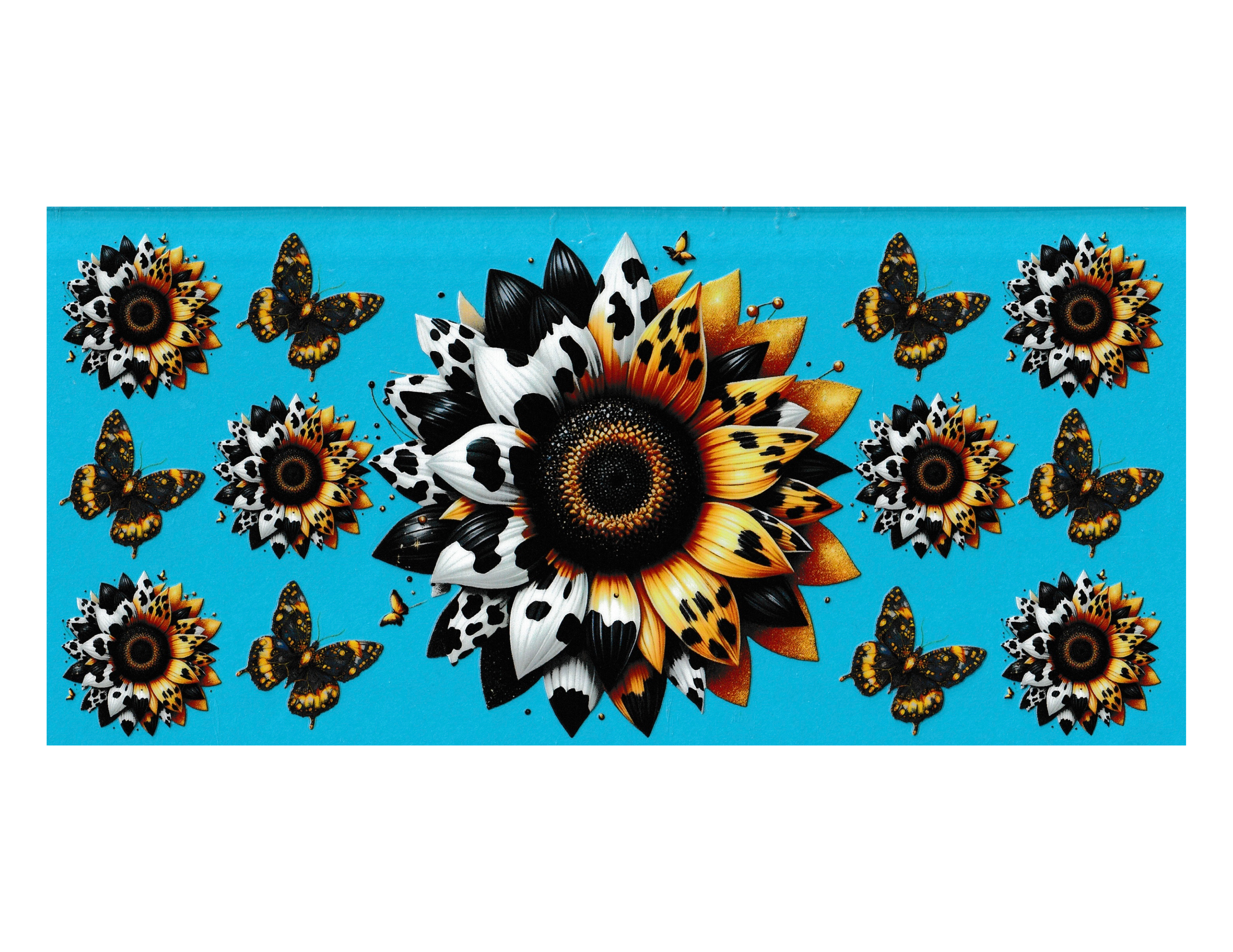 16oz Cup Wrap Sunflower
