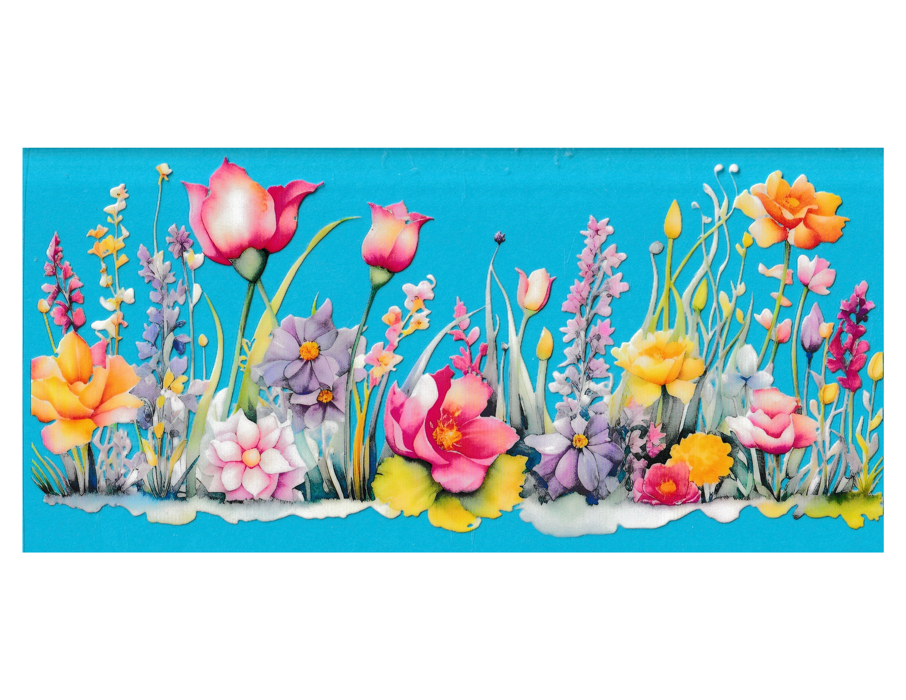 16oz Cup Wrap Wildflowers
