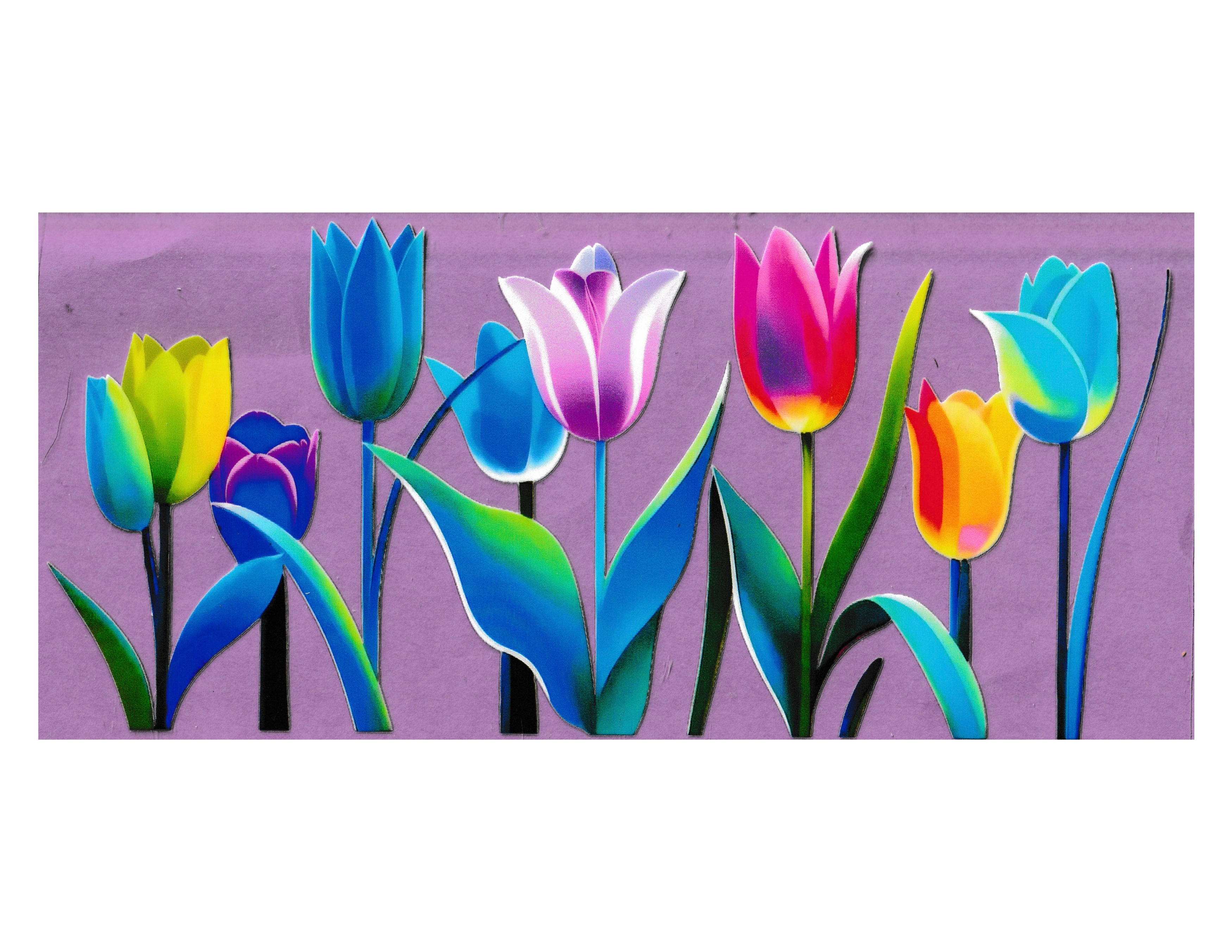 16oz Cup Wrap Tulips