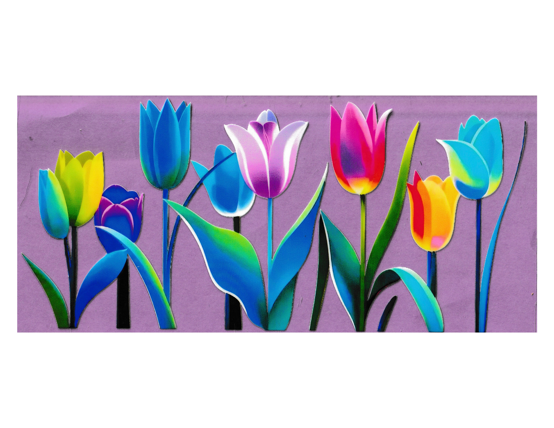 16oz Cup Wrap Tulips