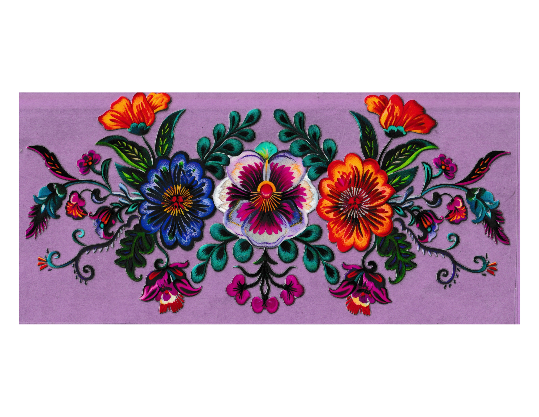 16oz Cup Wrap Flowers