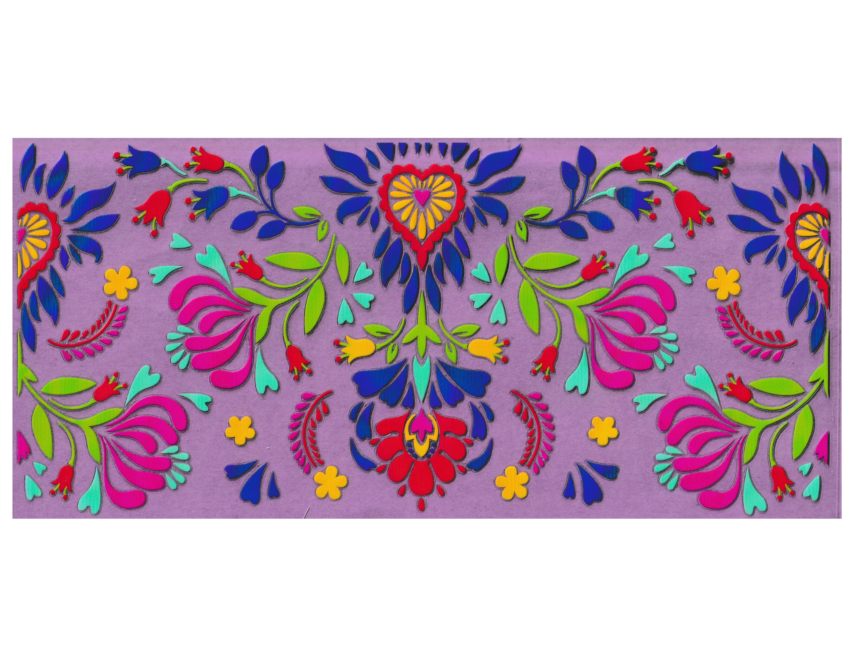 16oz Cup Wrap Floral Design