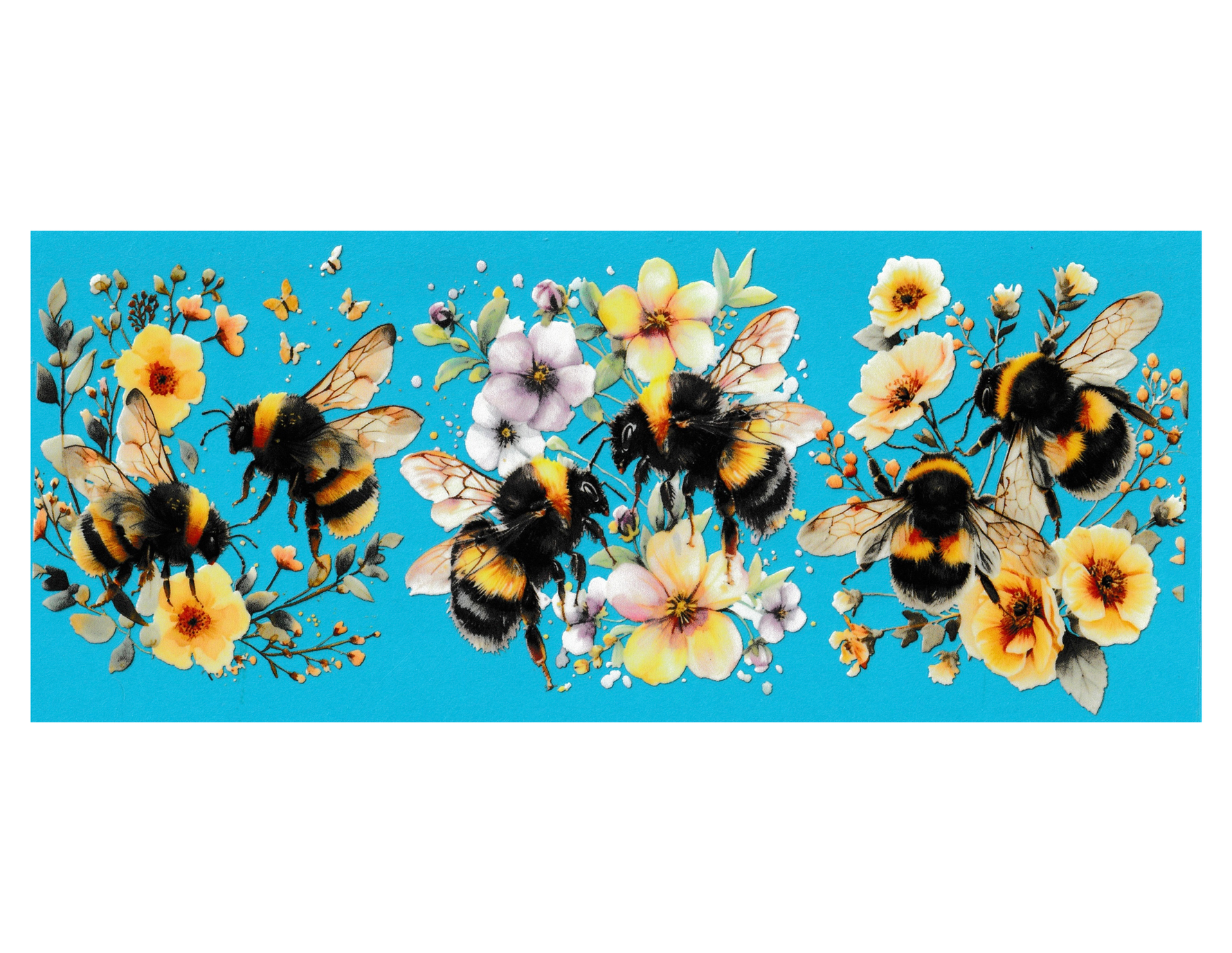 16oz Cup Wrap Bees