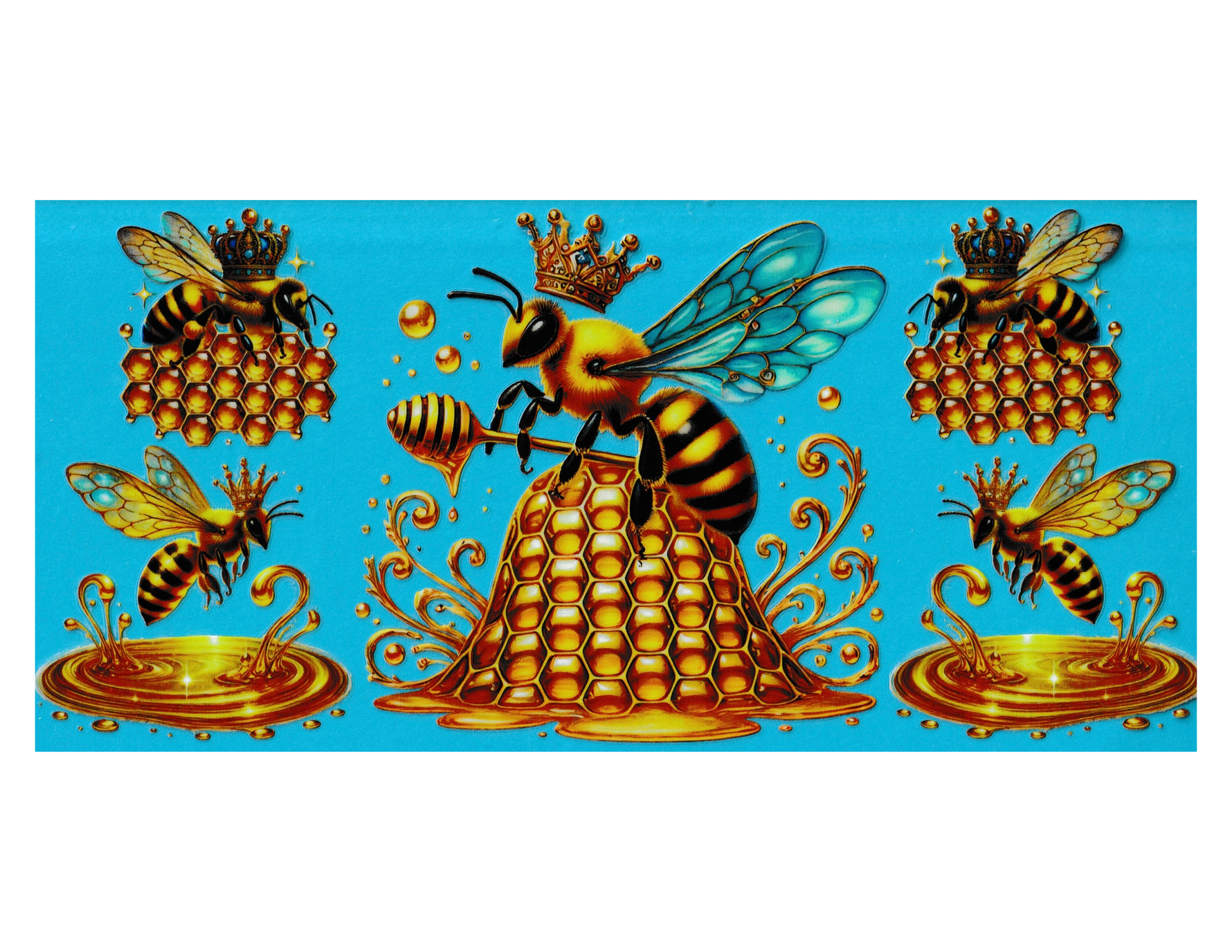 16oz Cup Wrap Bees