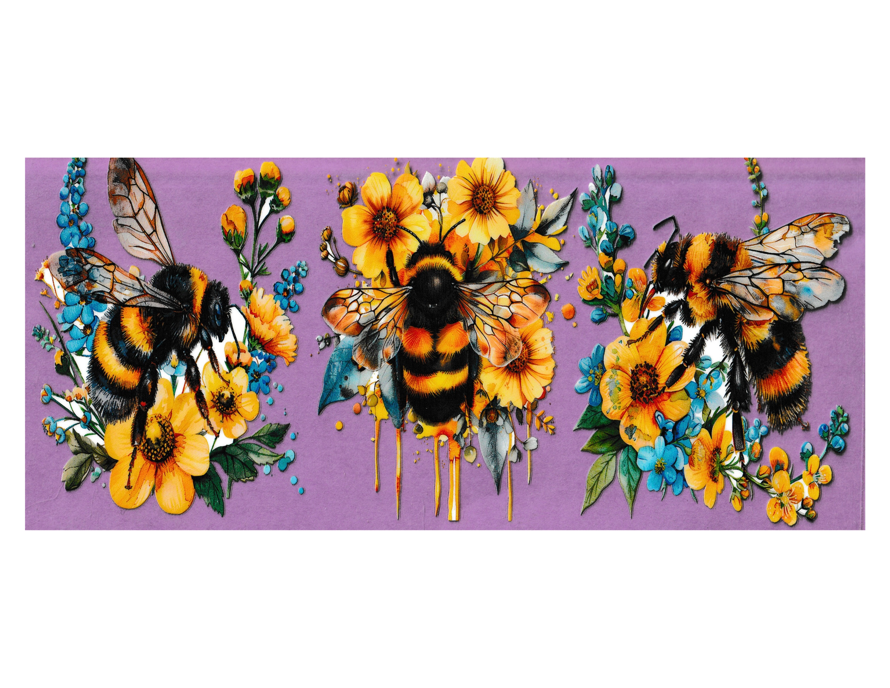 16oz Cup Wrap Bees