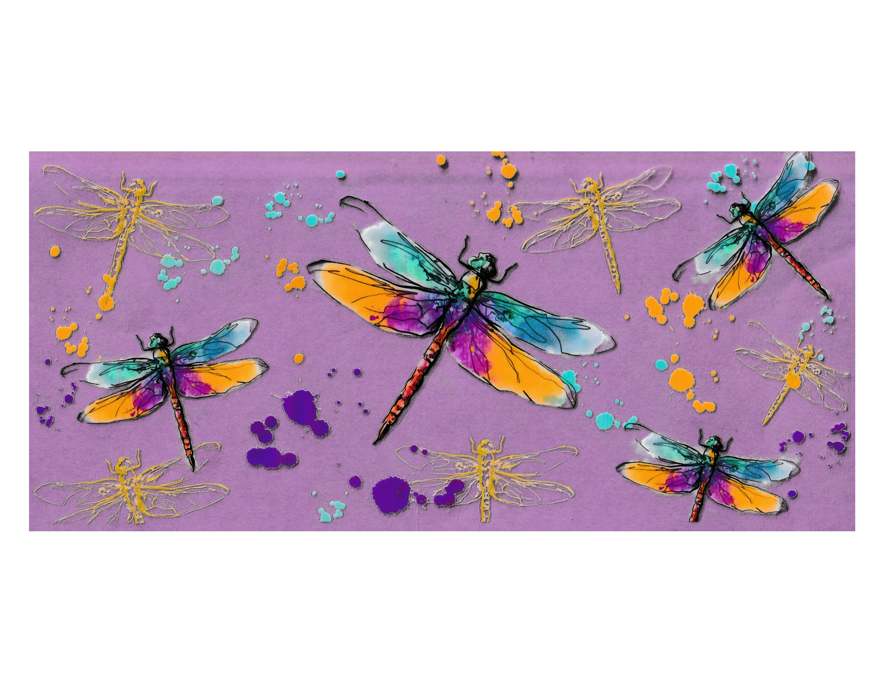 16oz Cup Wrap Dragonfly