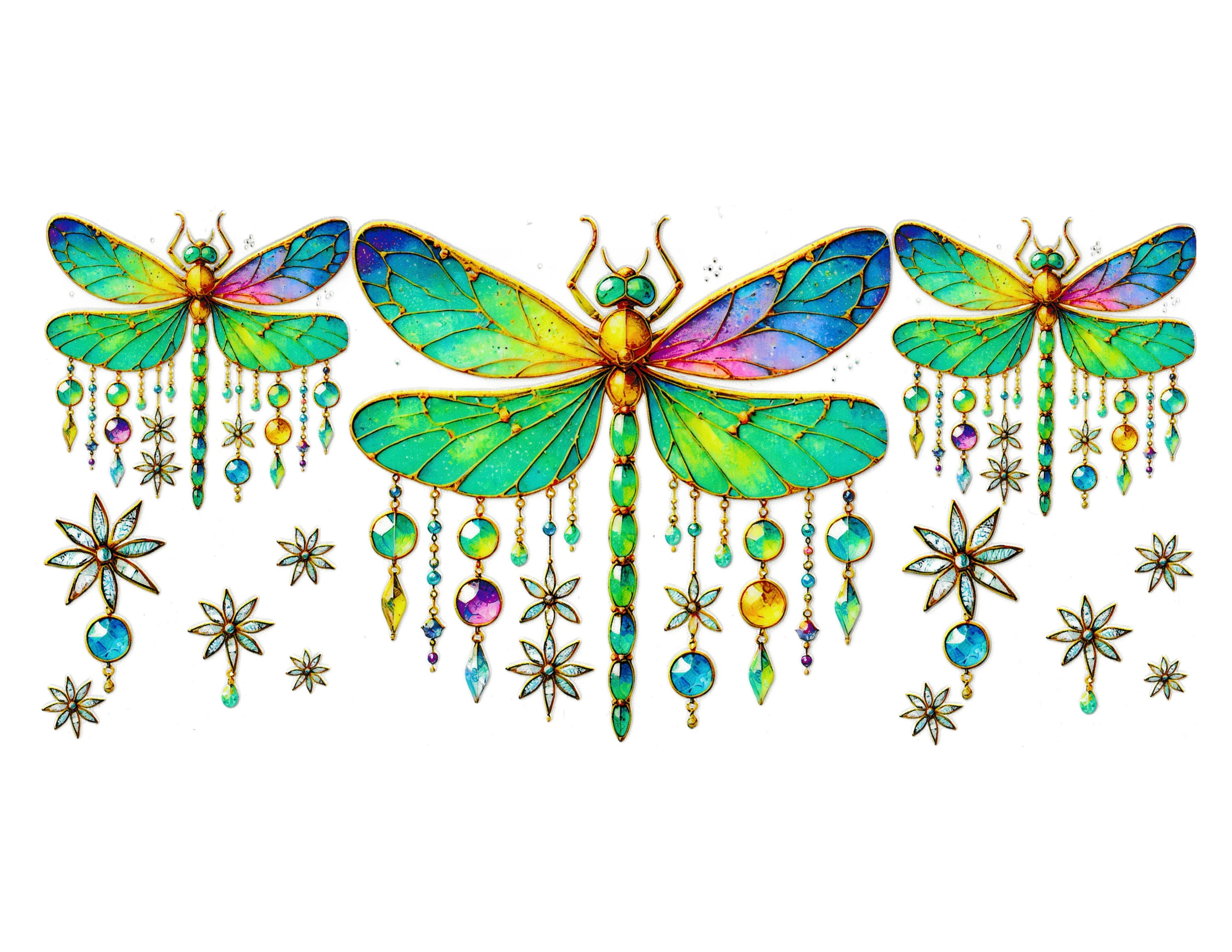 16oz Cup Wrap Dragonfly