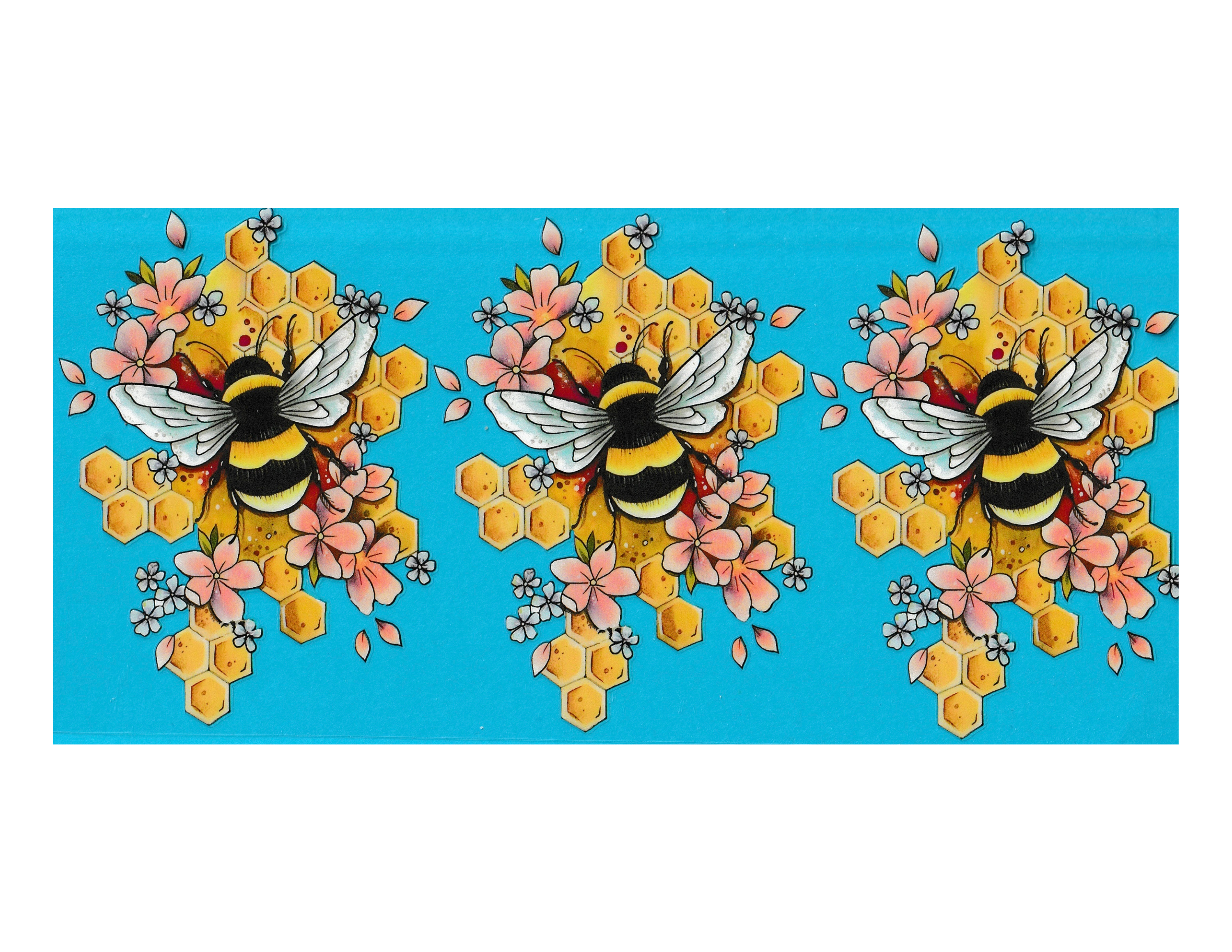16oz Cup Wrap Bees