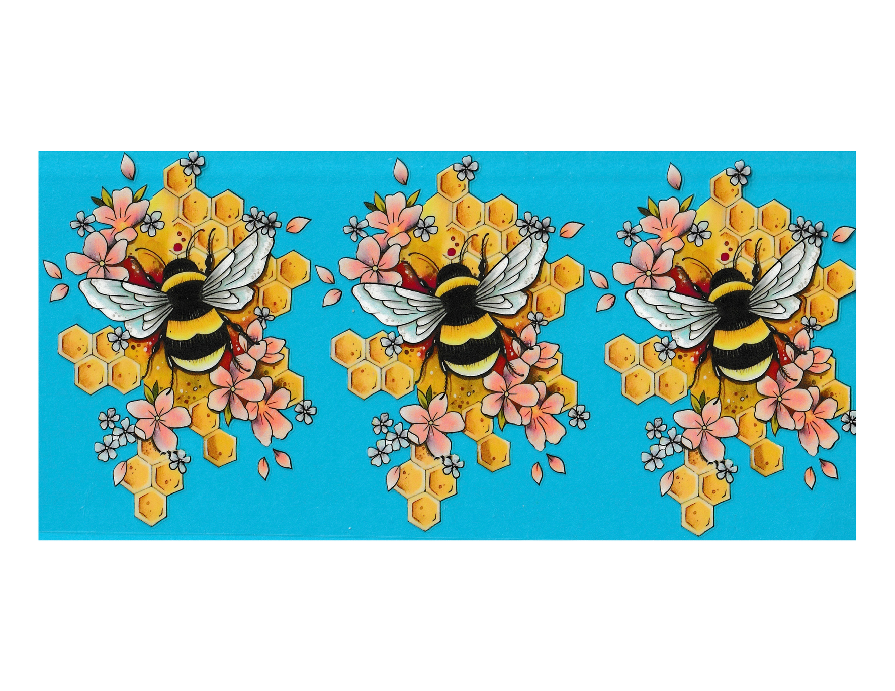 16oz Cup Wrap Bees